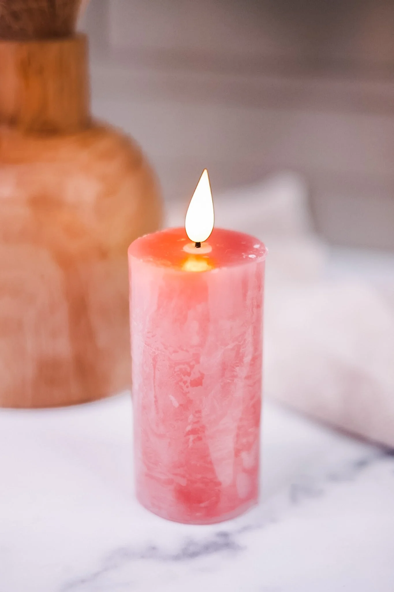4" Pink LED Votive Candle FINAL SALE - Image 3