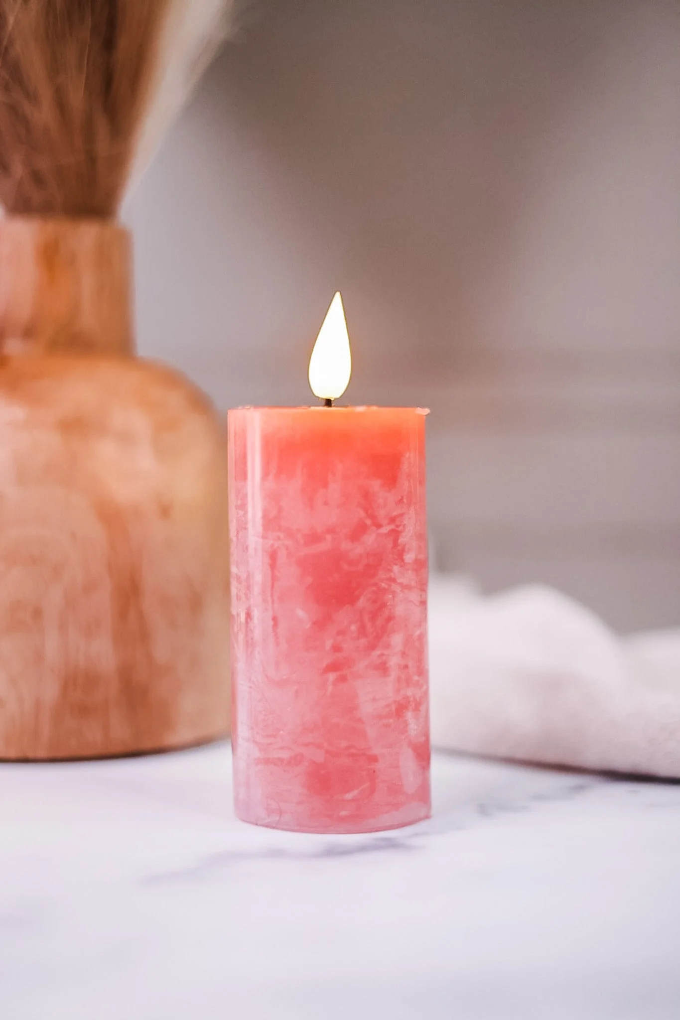 4" Pink LED Votive Candle FINAL SALE - Image 4
