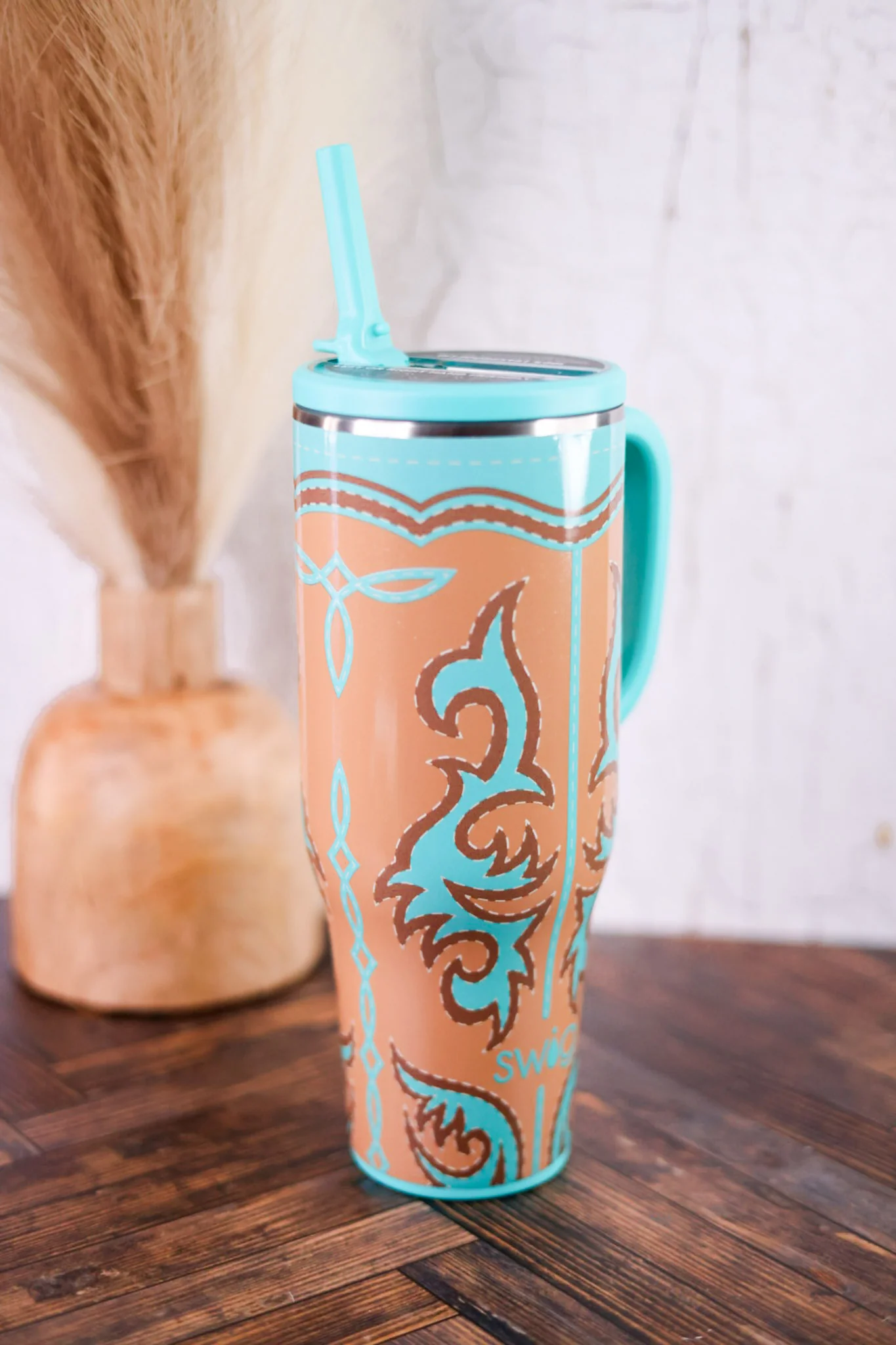 Boot Scootin' Turquoise 40oz Mega Mug - Image 3