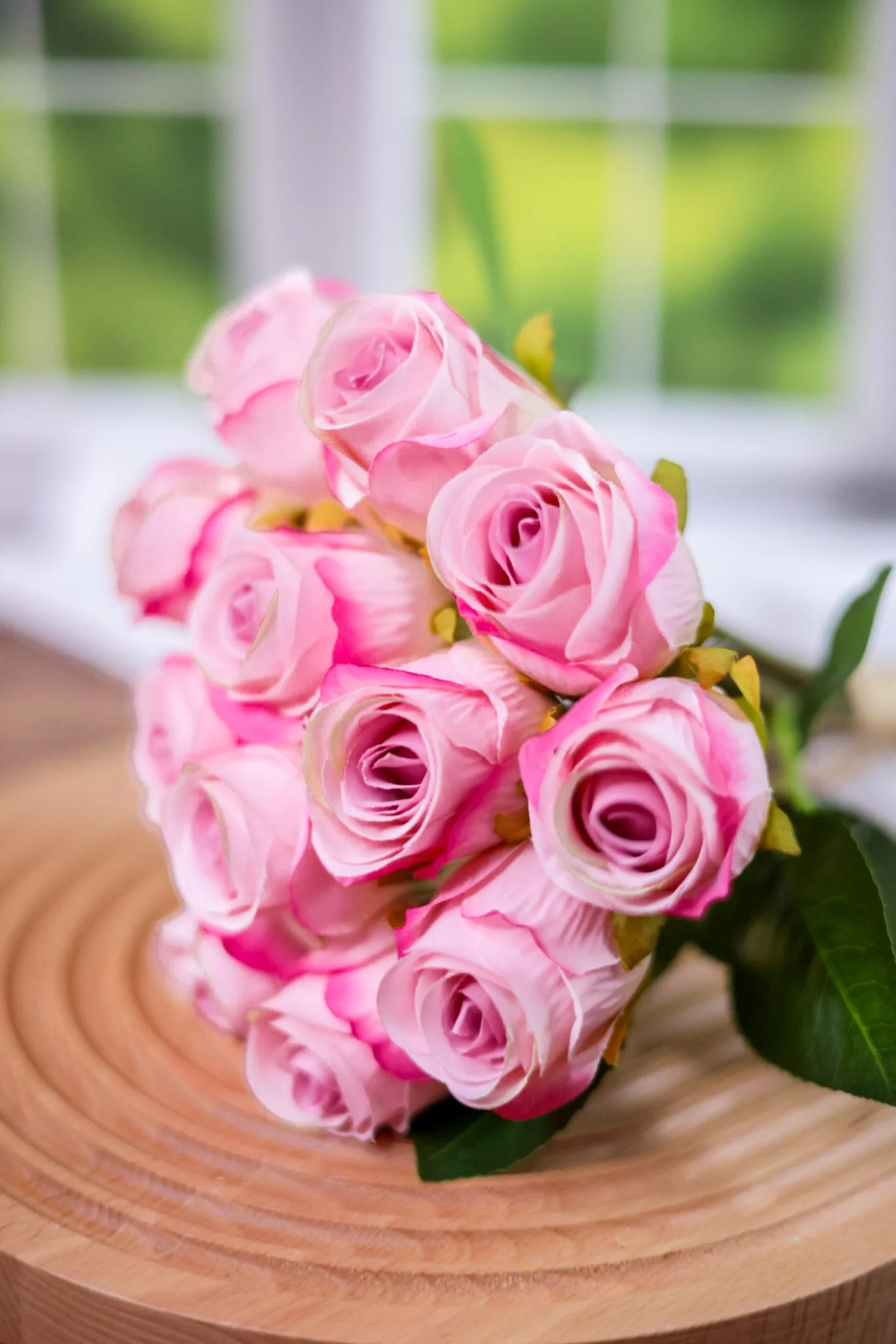 Bundle Of Twelve Pink Roses FINAL SALE - Image 3
