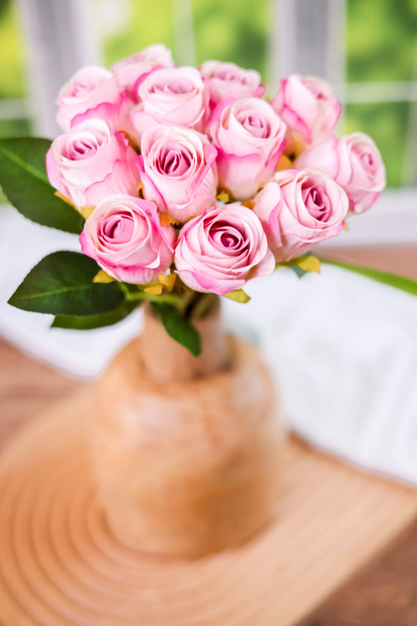 Bundle Of Twelve Pink Roses FINAL SALE - Image 6