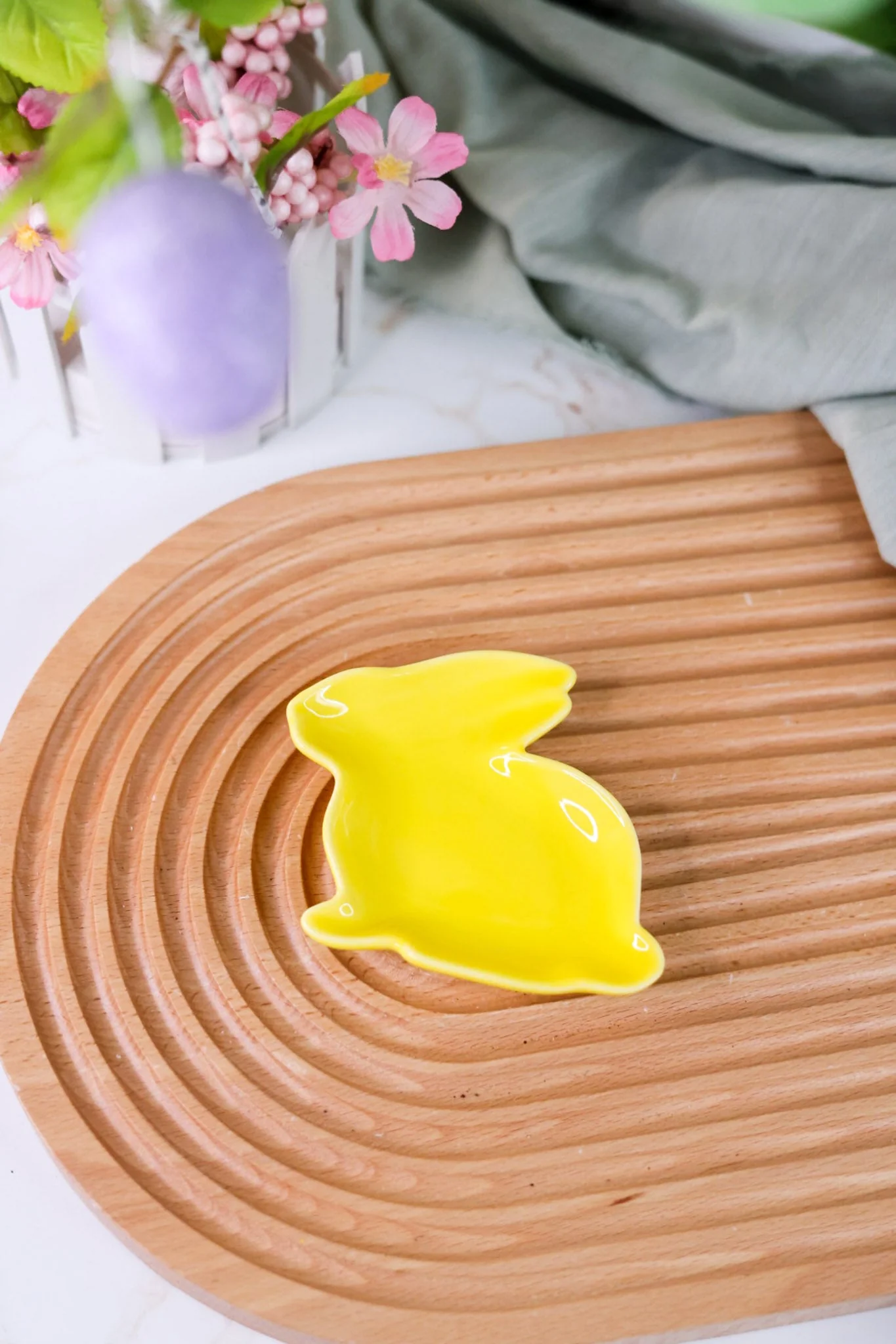 Ceramic Easter Bunny Trinket Tray (3 Colors) FINAL SALE - Image 4