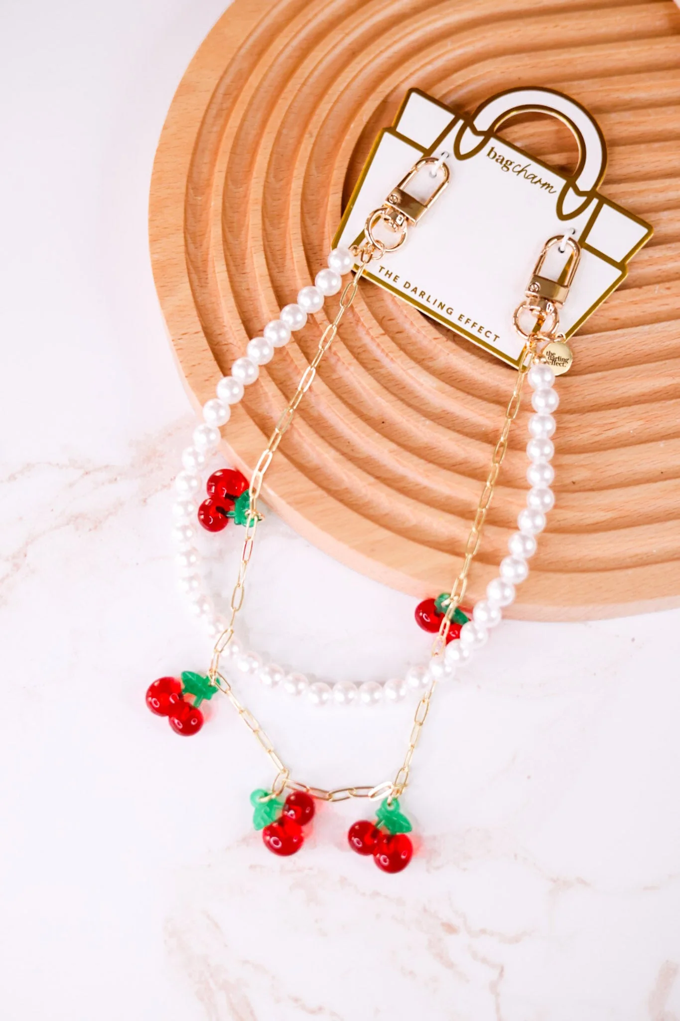 Cherried Away Necklace Purse Charm FINAL SALE
