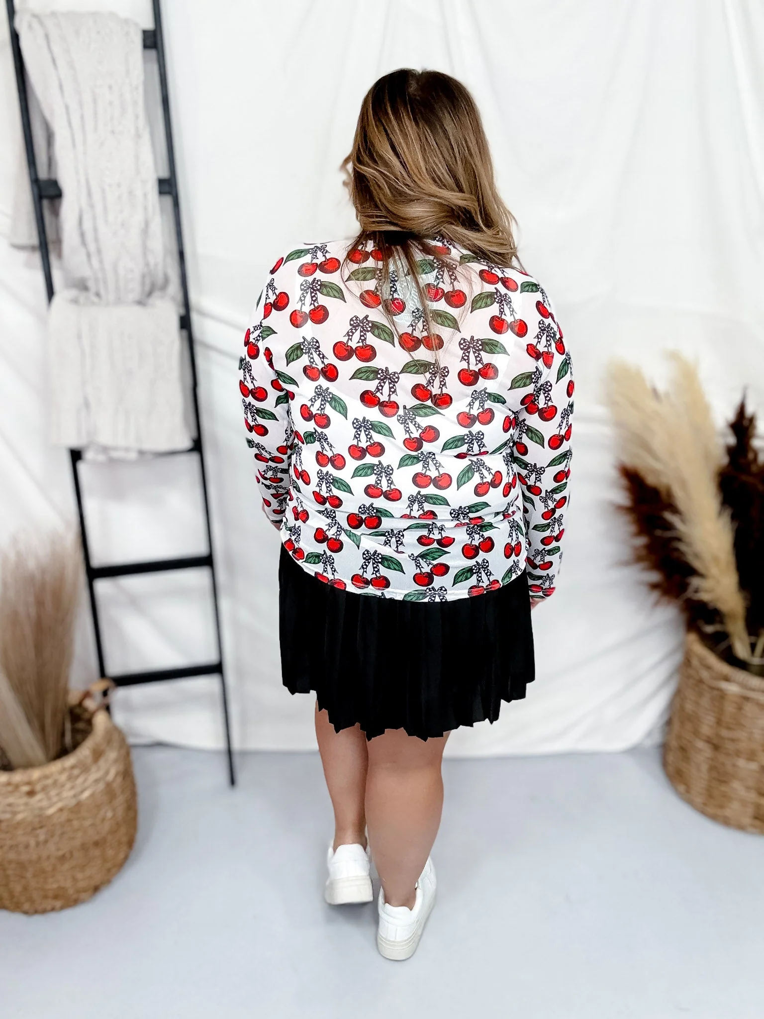 Cherry on Top Mesh Layering Top FINAL SALE - Image 7