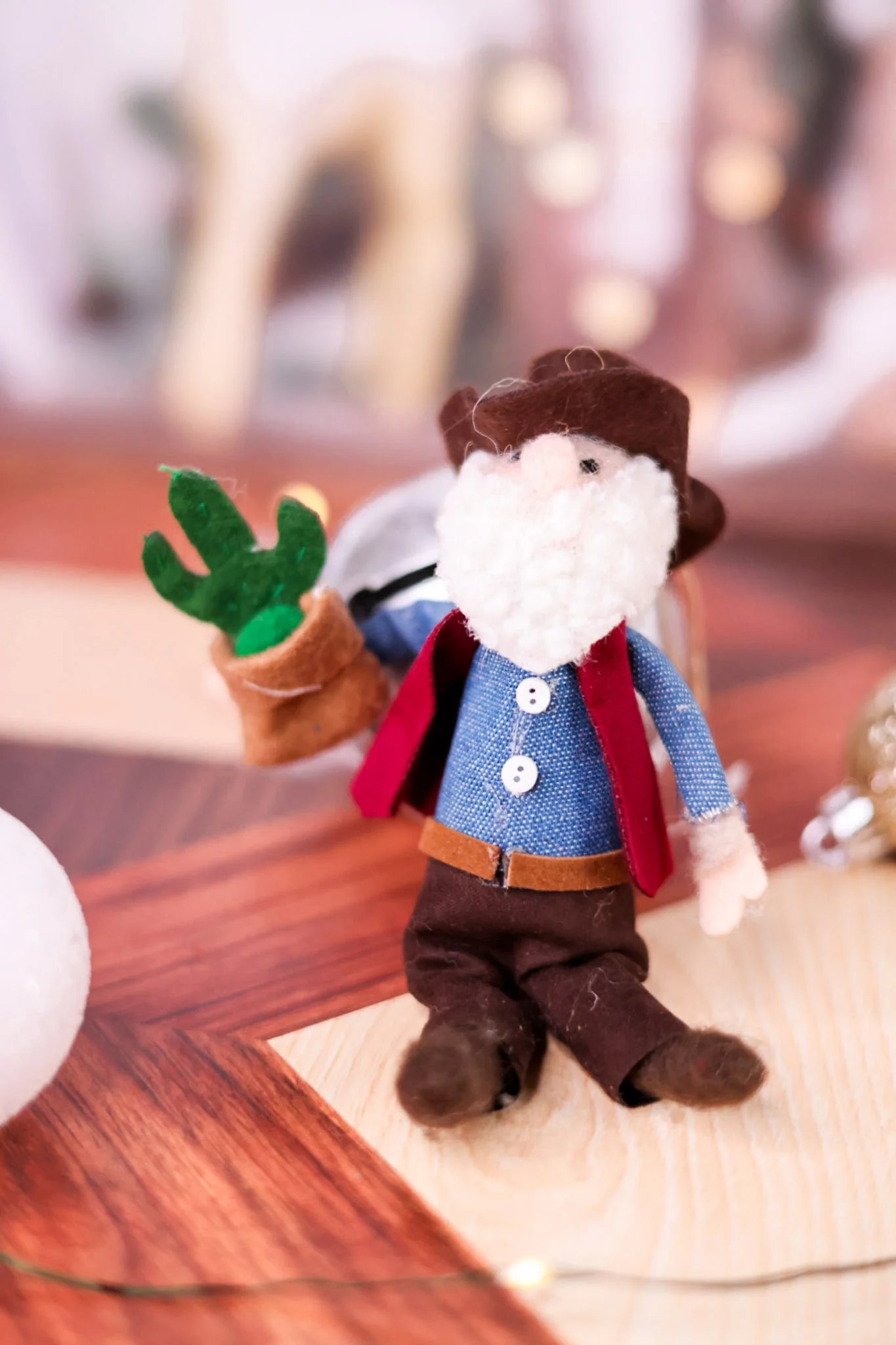 Christmas Cowboy Felt Holiday Ornaments (4 Styles) FINAL SALE - Image 5