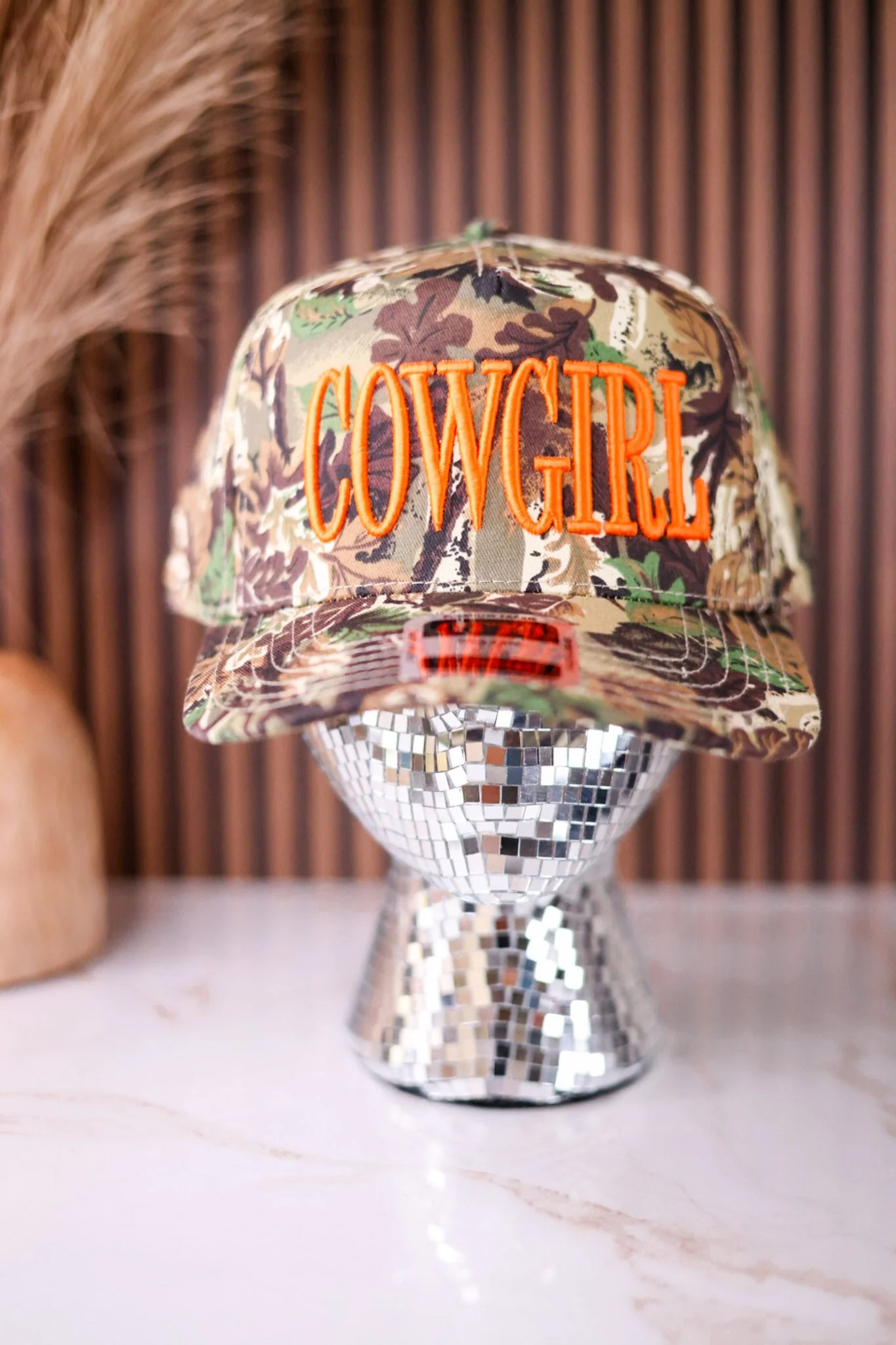 "Cowgirl" Camo Snapback Trucker Hat FINAL SALE - Image 3