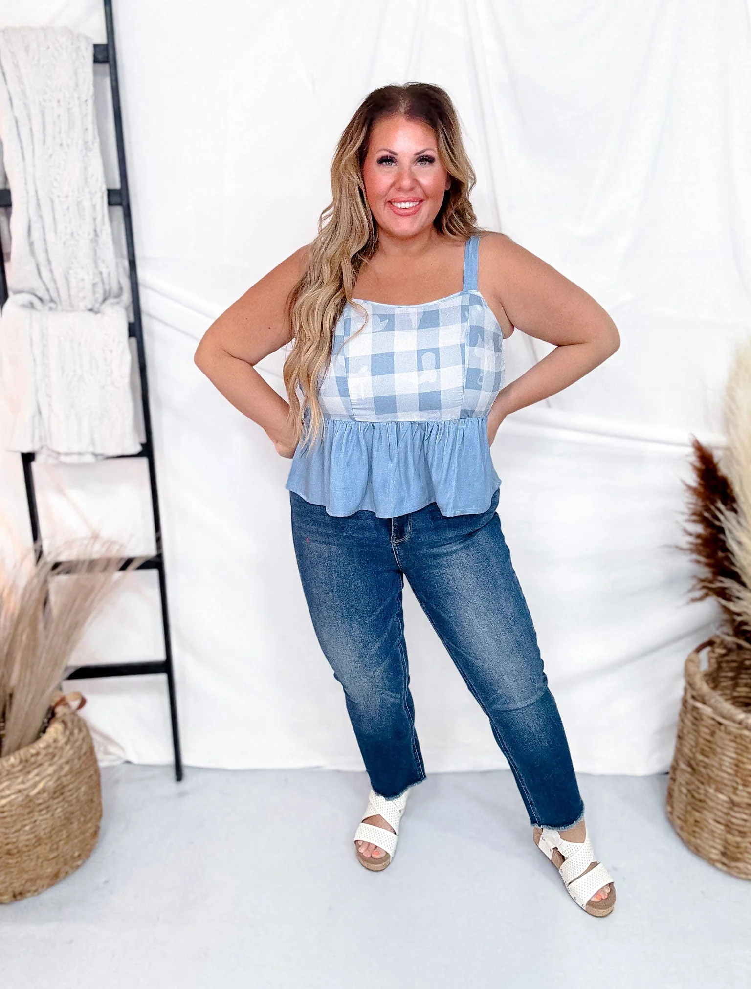 Dancehall Denim Midi Tank Top FINAL SALE - Image 3