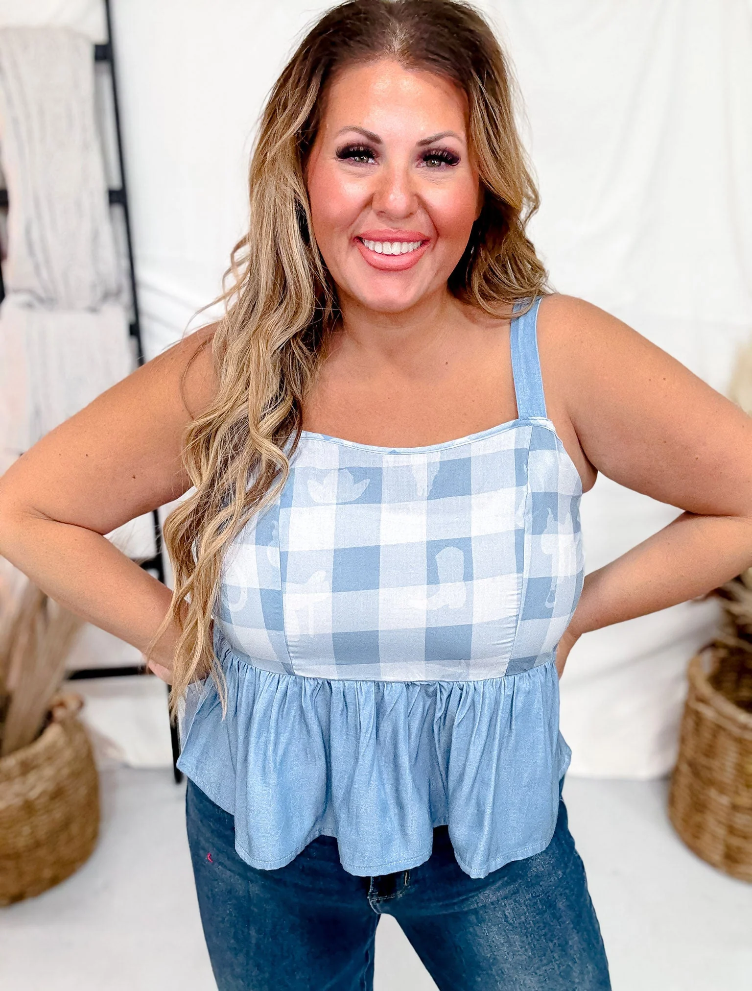 Dancehall Denim Midi Tank Top FINAL SALE - Image 4