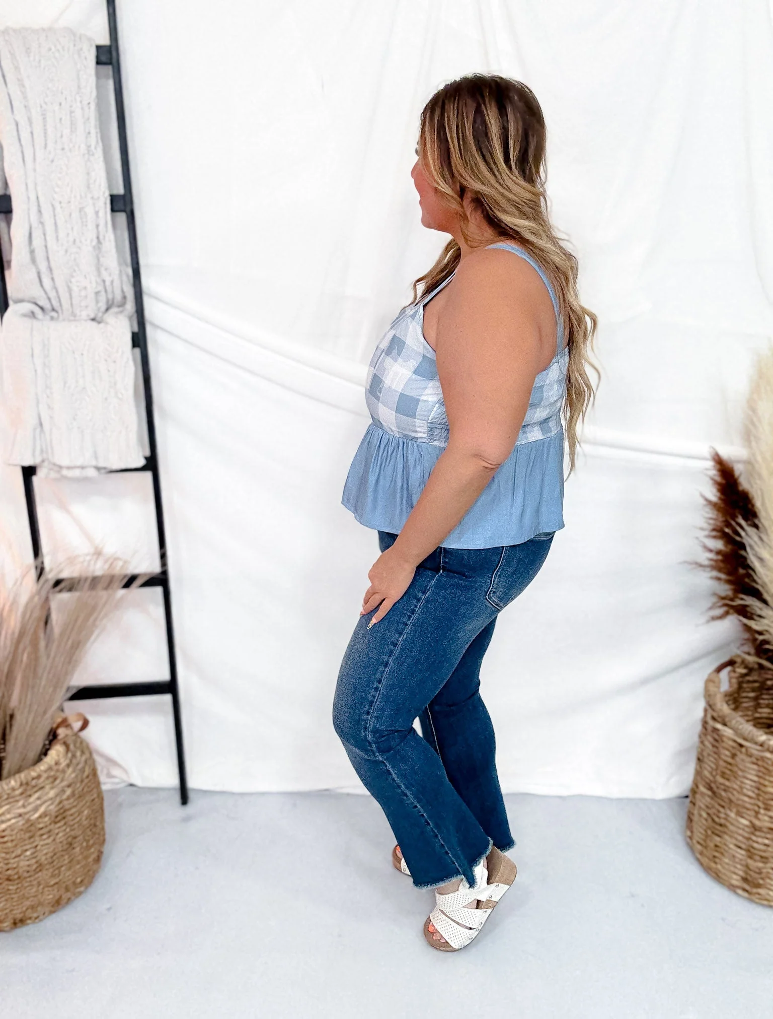 Dancehall Denim Midi Tank Top FINAL SALE - Image 6