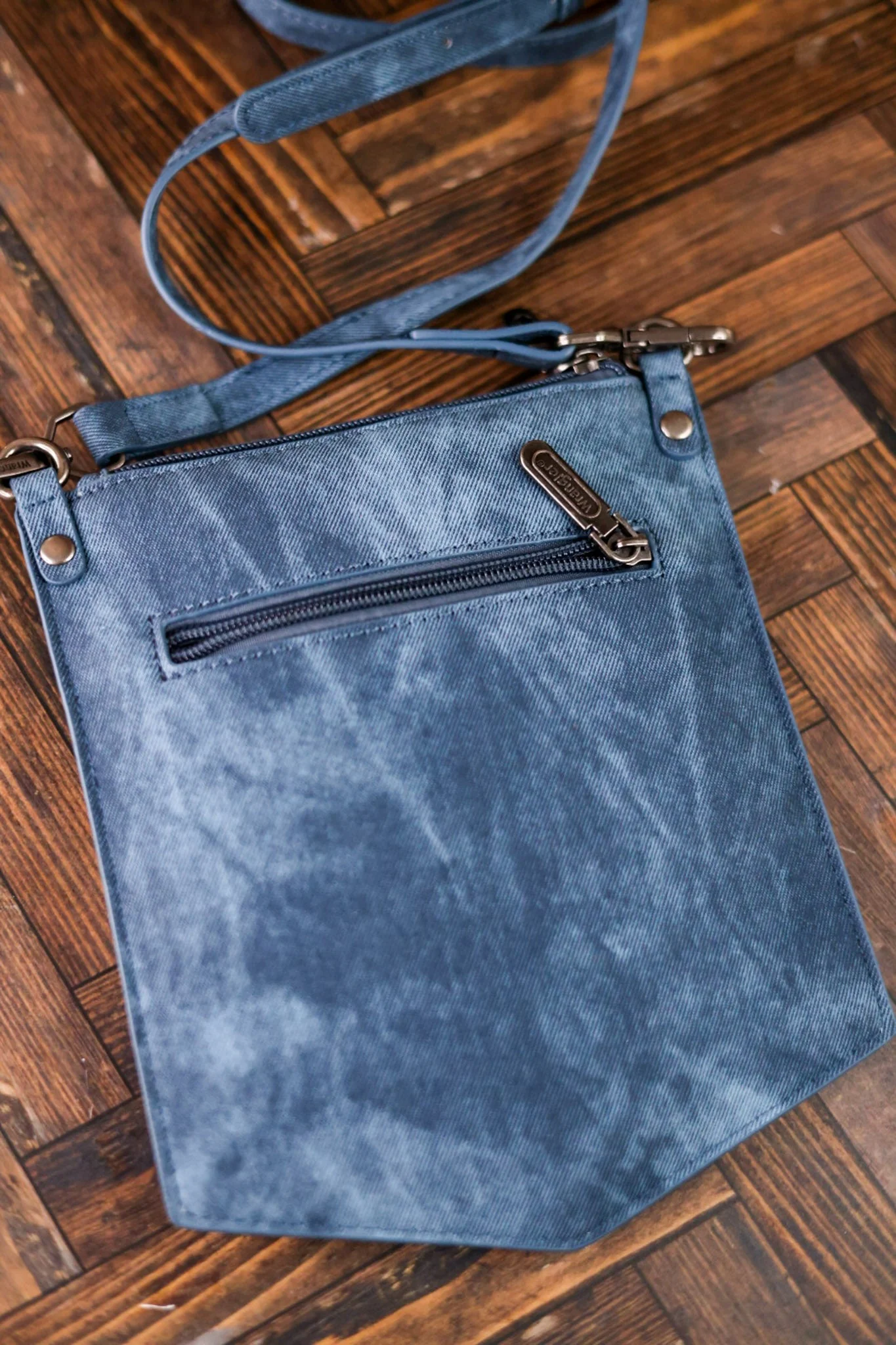 Denim Blue Wrangler Pocket Crossbody Bag FINAL SALE - Image 2