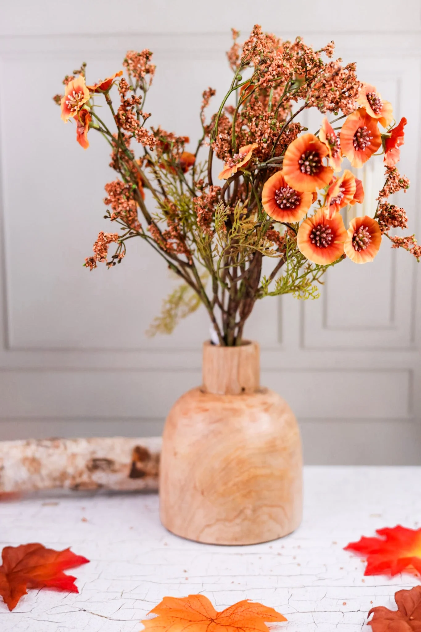 Fall Flower Bundle in Apricot Orange FINAL SALE