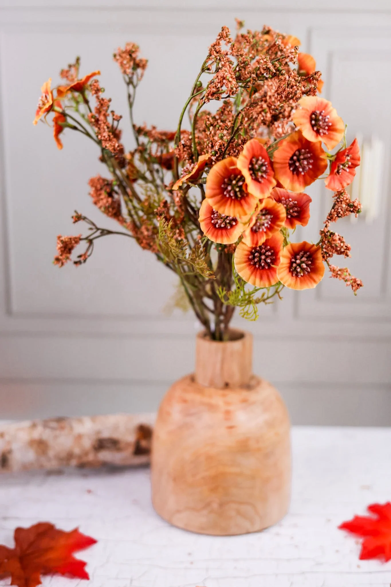 Fall Flower Bundle in Apricot Orange FINAL SALE - Image 4