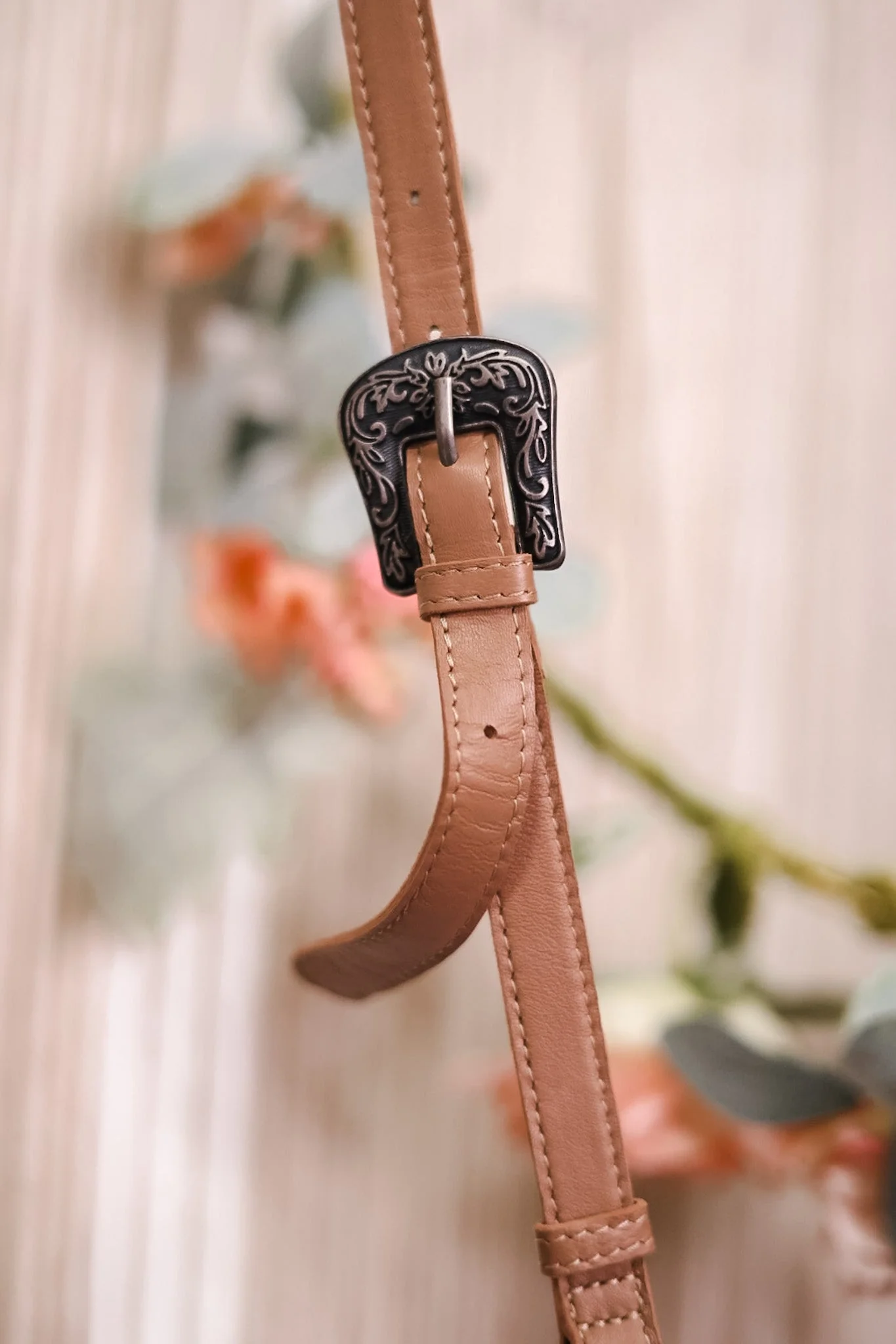 Fringed Leather and Hair On Hide Bag with Turquoise Accent Stone FINAL SALE - Image 4
