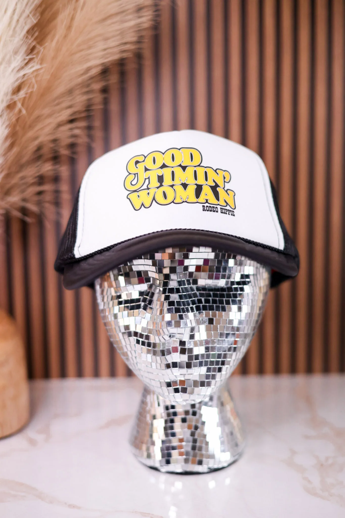 Good Timin' Woman Foam Front Trucker Hat - Image 2