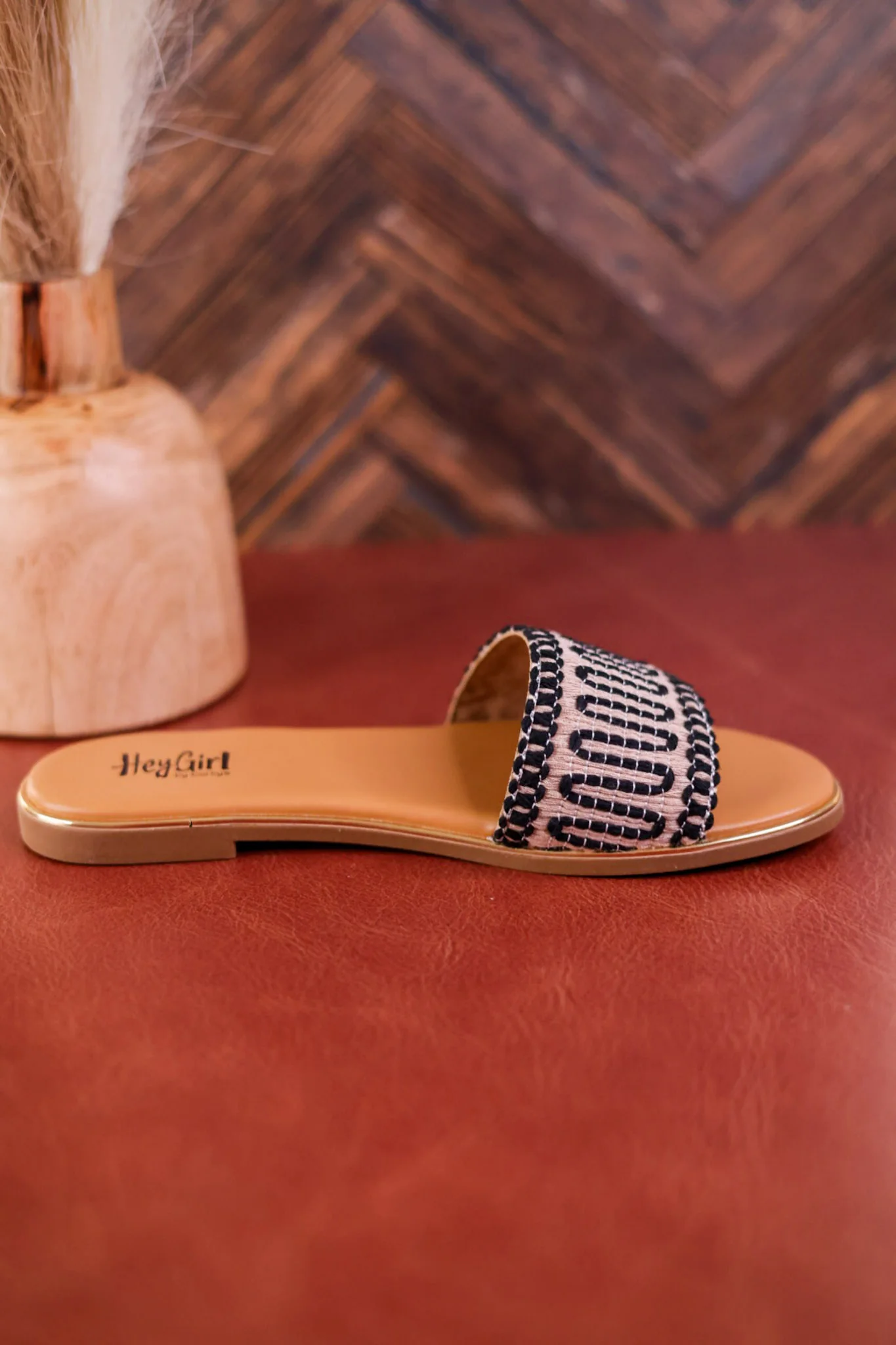 Here For A Good Time Black Sandals FINAL SALE - Image 8