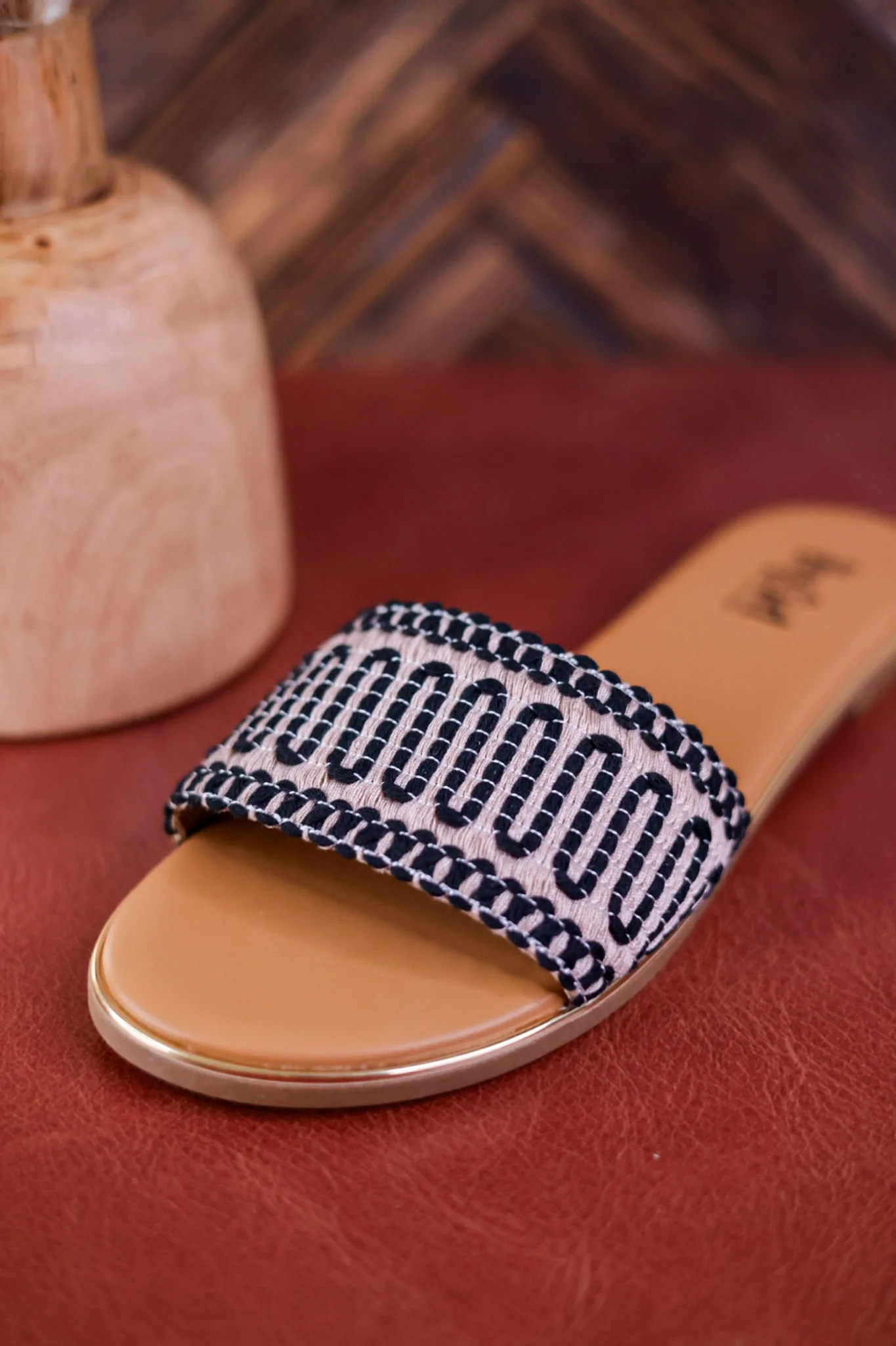 Here For A Good Time Black Sandals FINAL SALE - Image 9