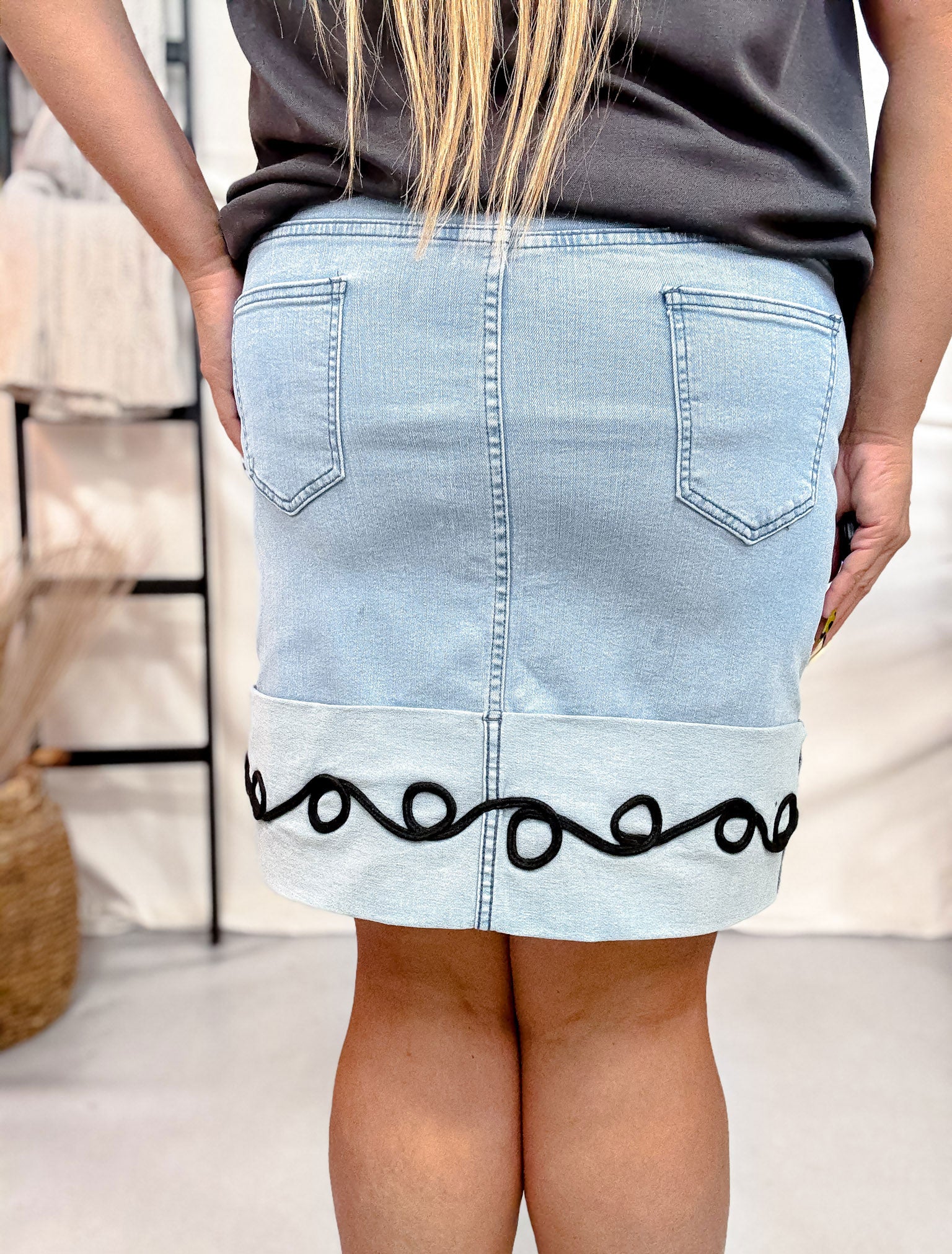 Howdy Hemline Denim Skirt FINAL SALE - Image 13