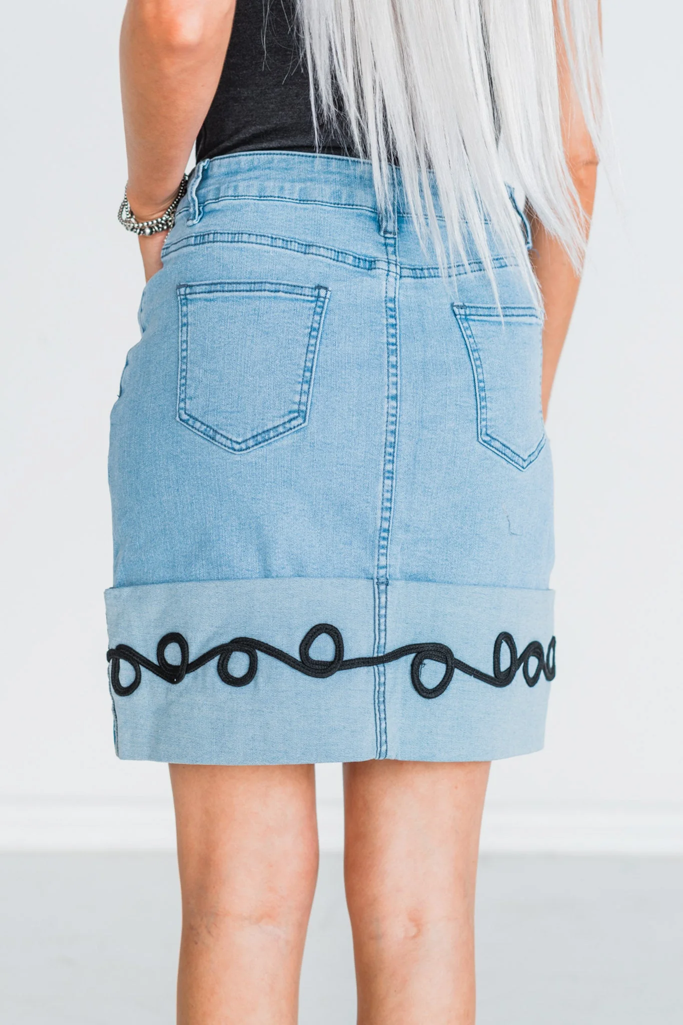 Howdy Hemline Denim Skirt FINAL SALE - Image 3