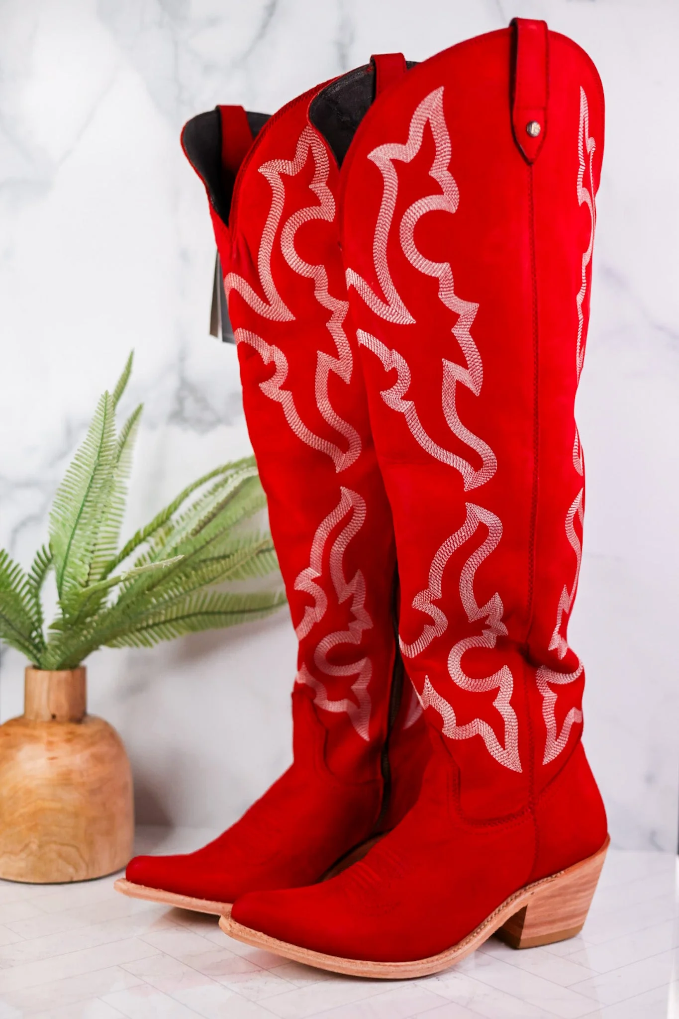 Indira Rojo Tall Wide Calf Boots - Image 10
