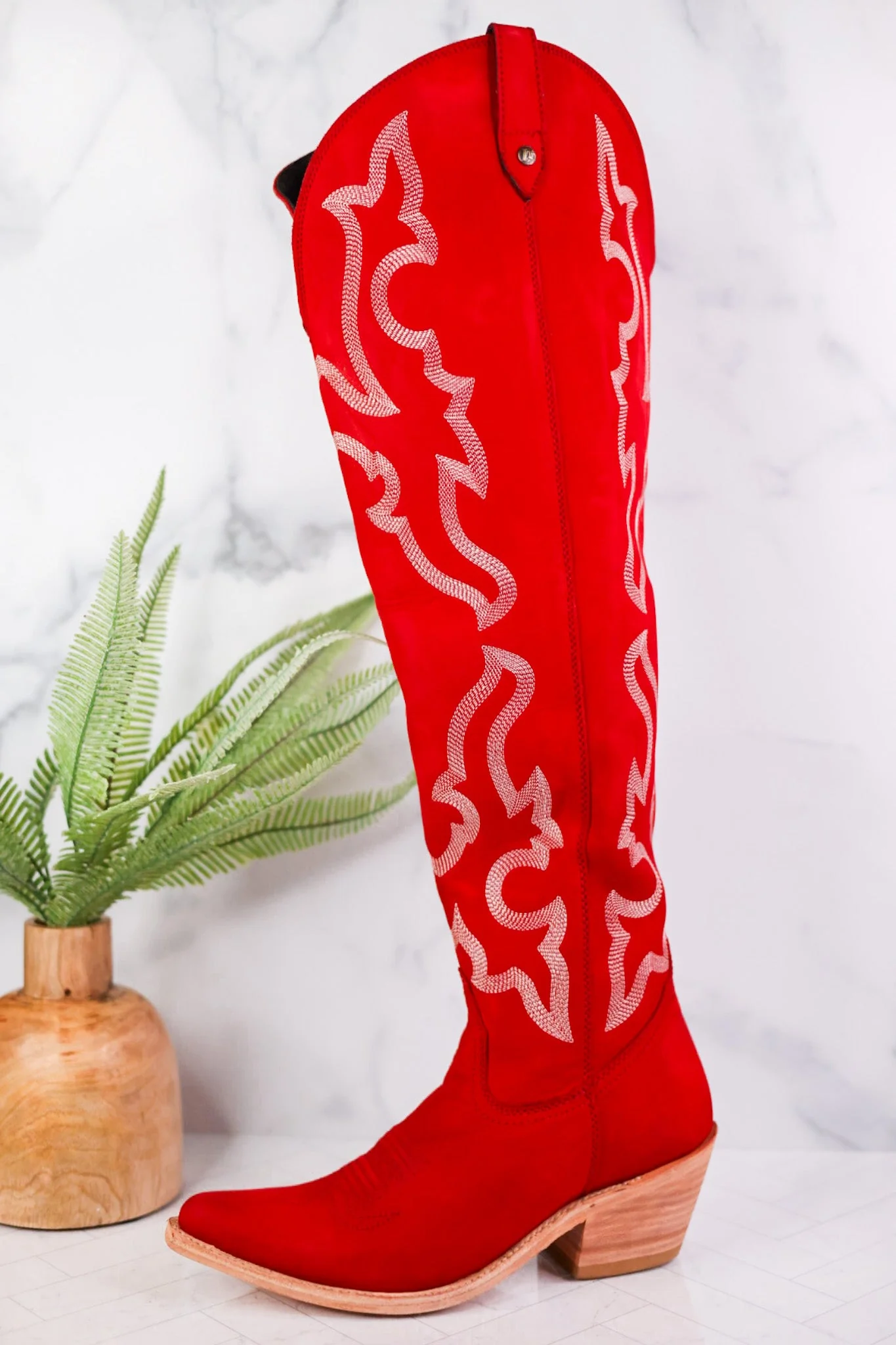Indira Rojo Tall Wide Calf Boots - Image 3
