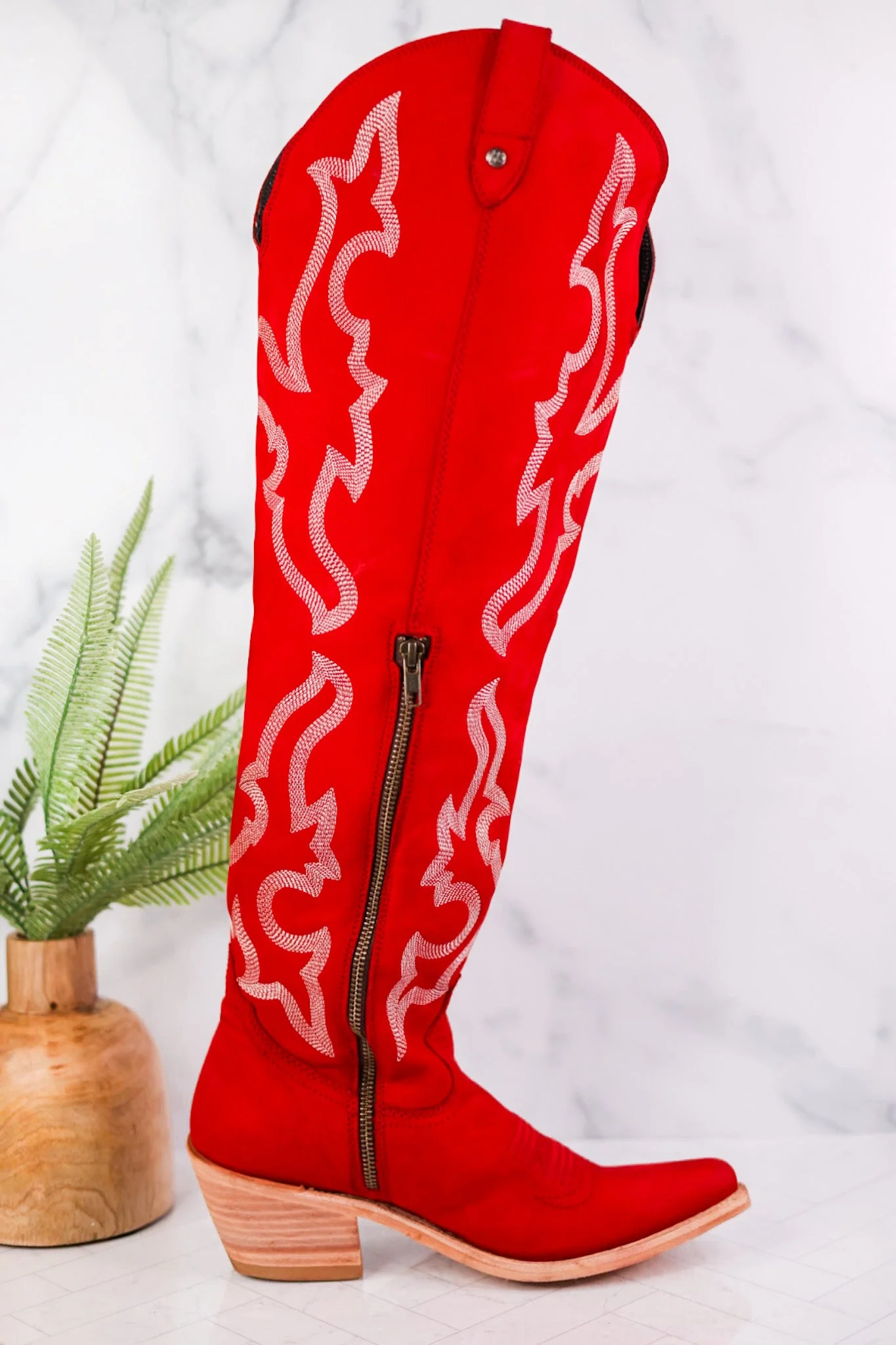 Indira Rojo Tall Wide Calf Boots - Image 5