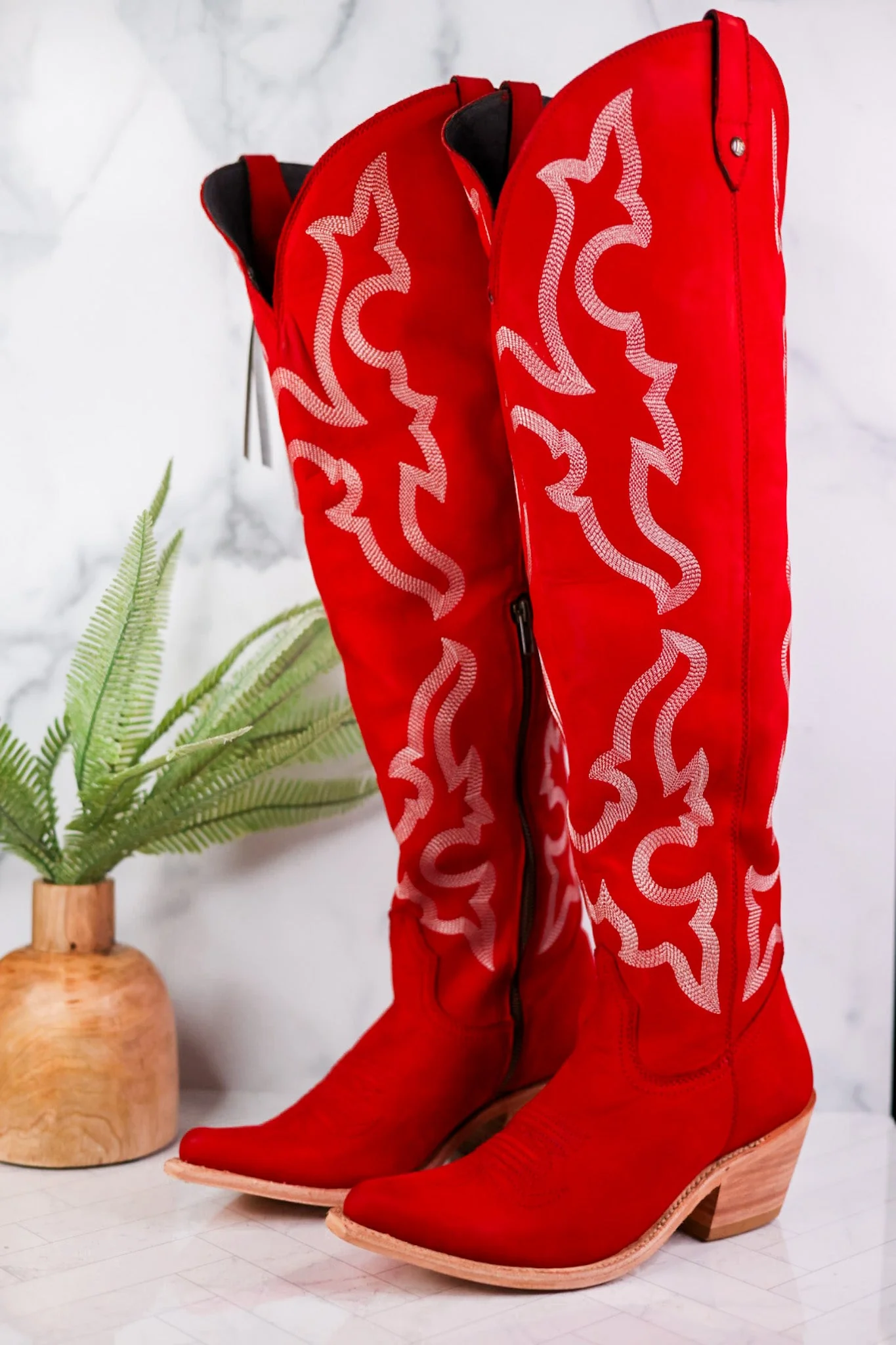 Indira Rojo Tall Wide Calf Boots - Image 9