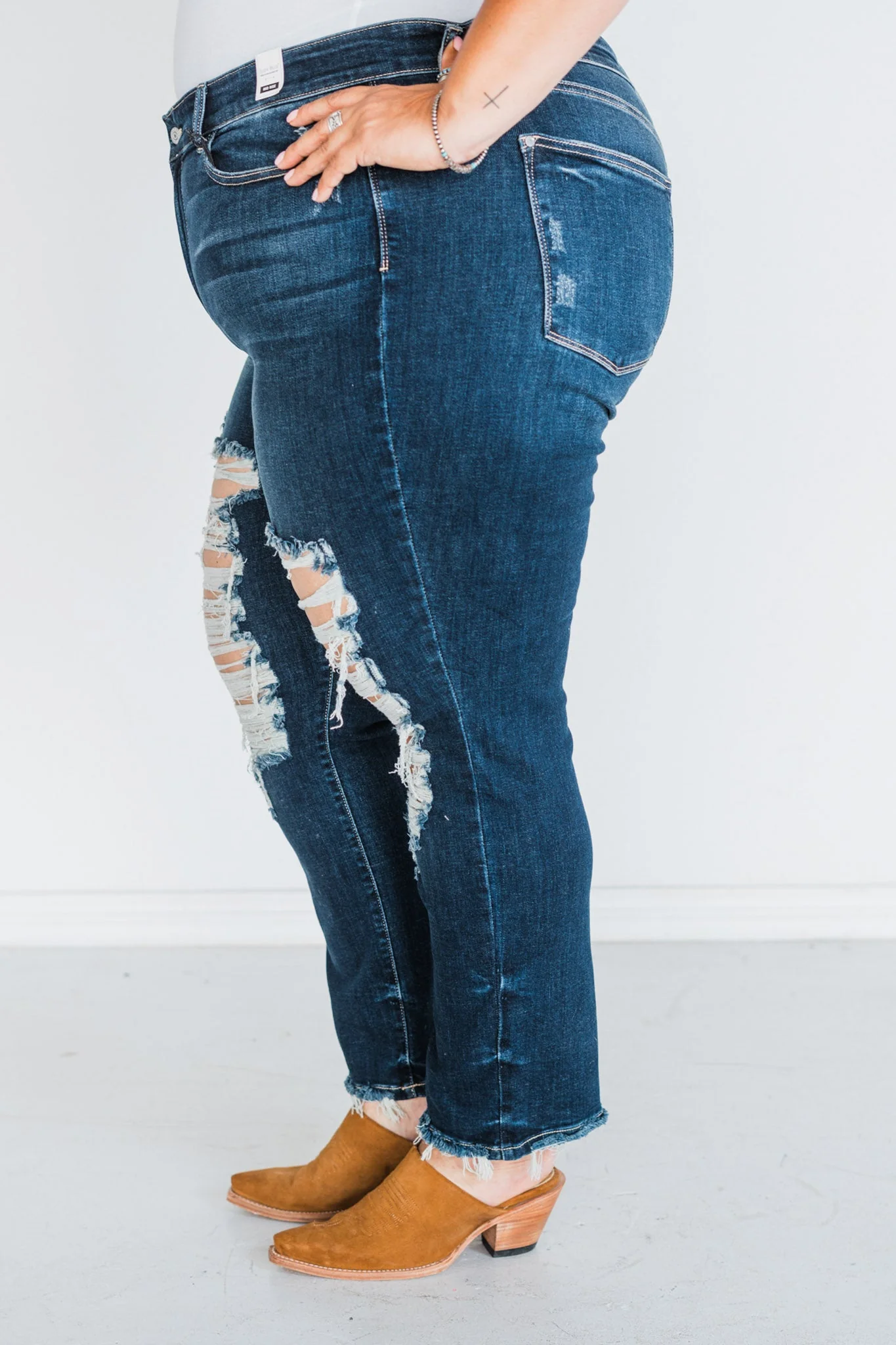 Judy Blue Heavy Destroy Straight Leg Jeans - Image 4