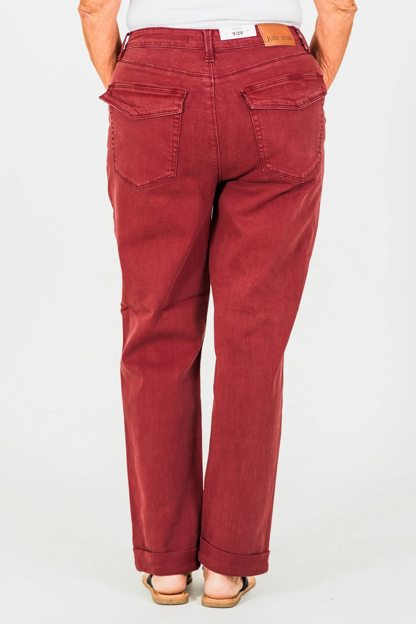Judy Blue High Waist Sangria Cuffed Aurora Jogger Jeans FINAL SALE - Image 14