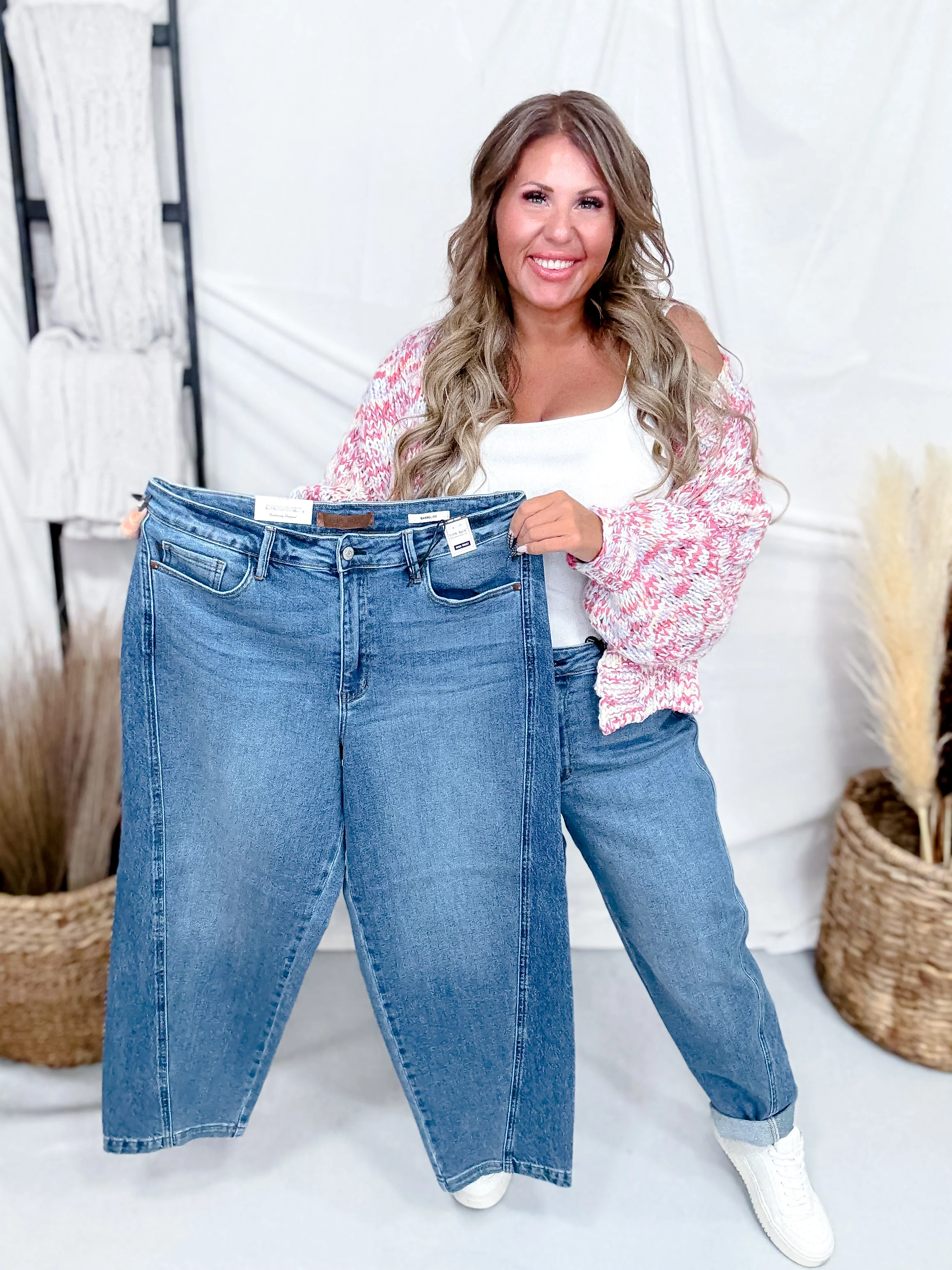 Judy Blue High-Waist Rigid Magic Panel Barrel Jeans - Image 5