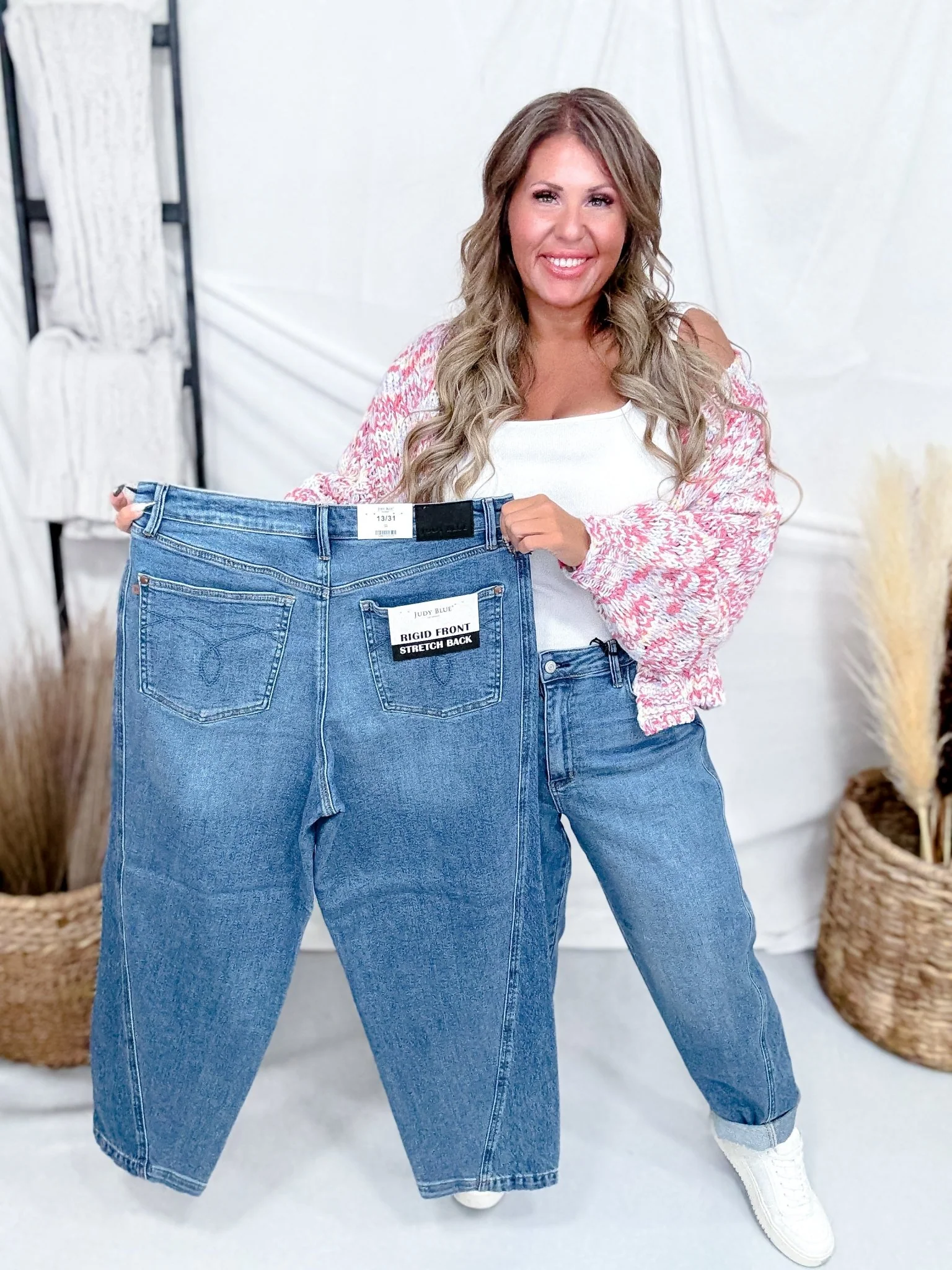 Judy Blue High-Waist Rigid Magic Panel Barrel Jeans - Image 6
