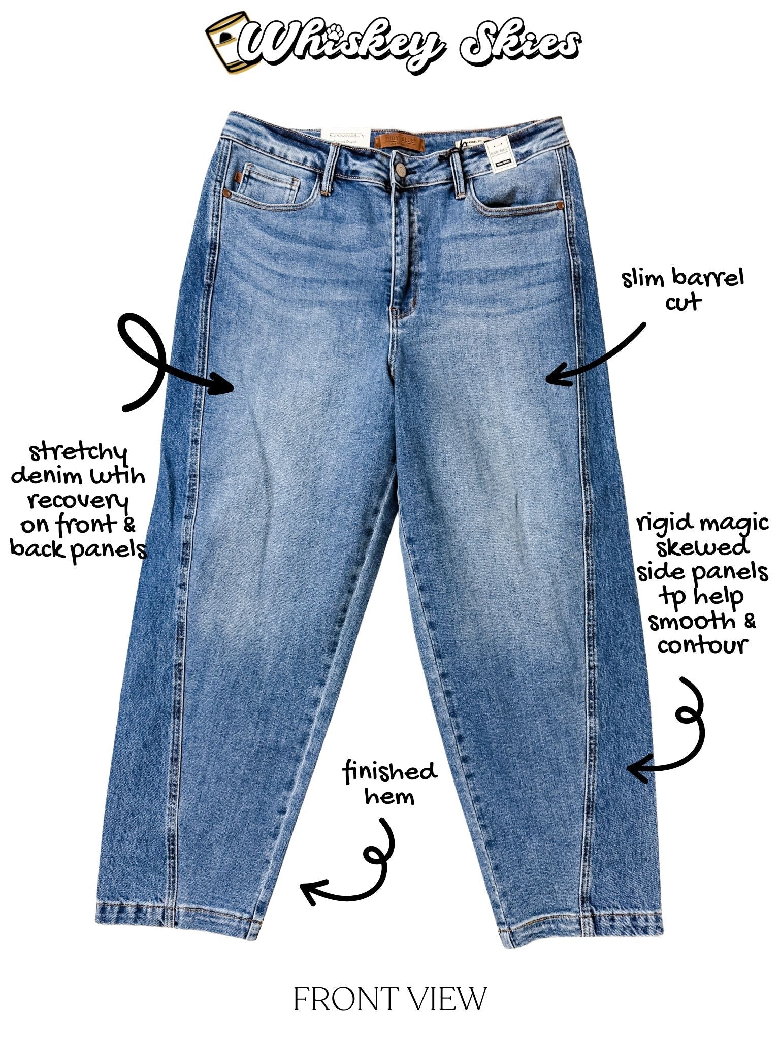Judy Blue High-Waist Rigid Magic Panel Barrel Jeans - Image 7