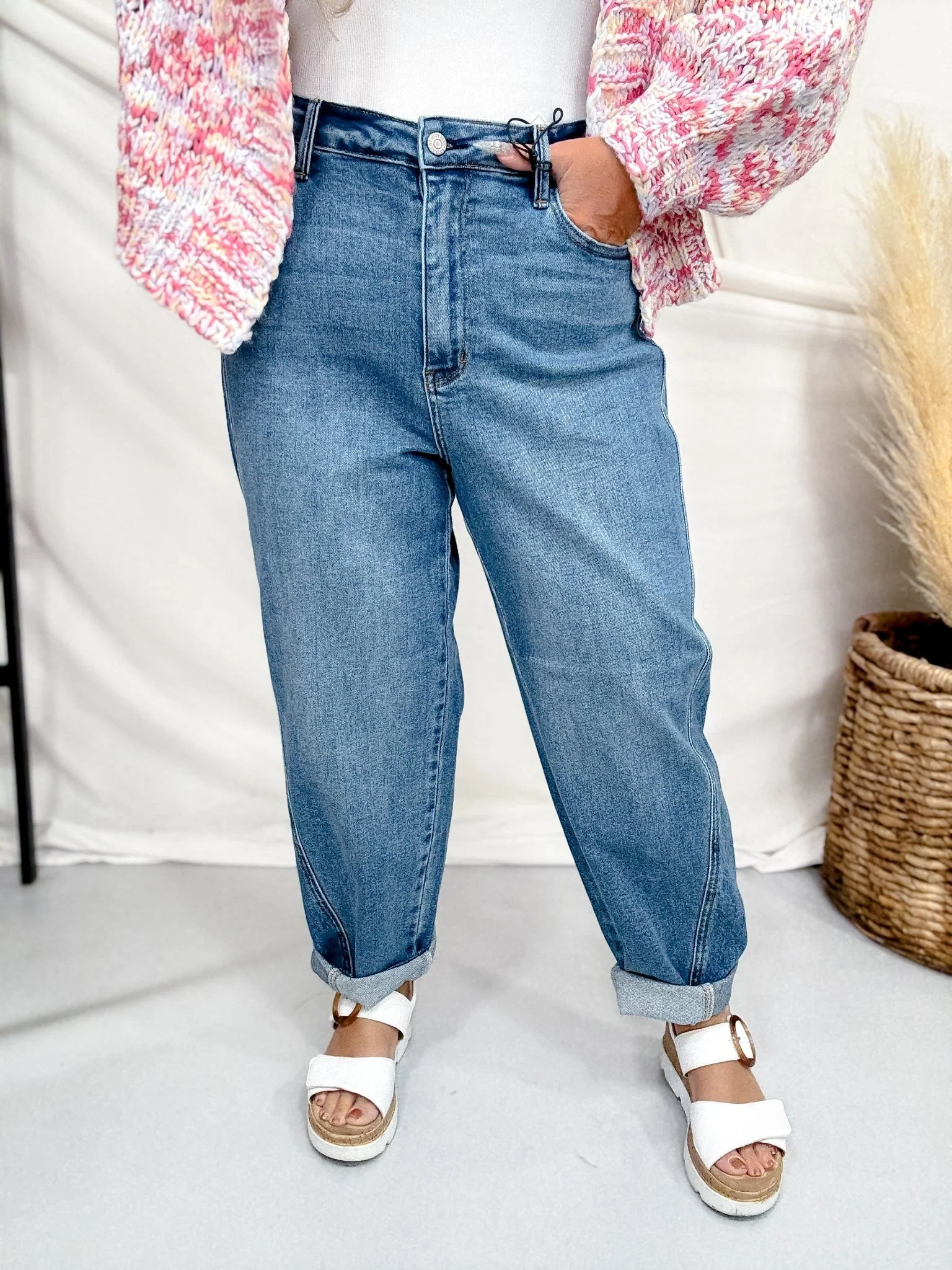 Judy Blue High-Waist Rigid Magic Panel Barrel Jeans - Image 9