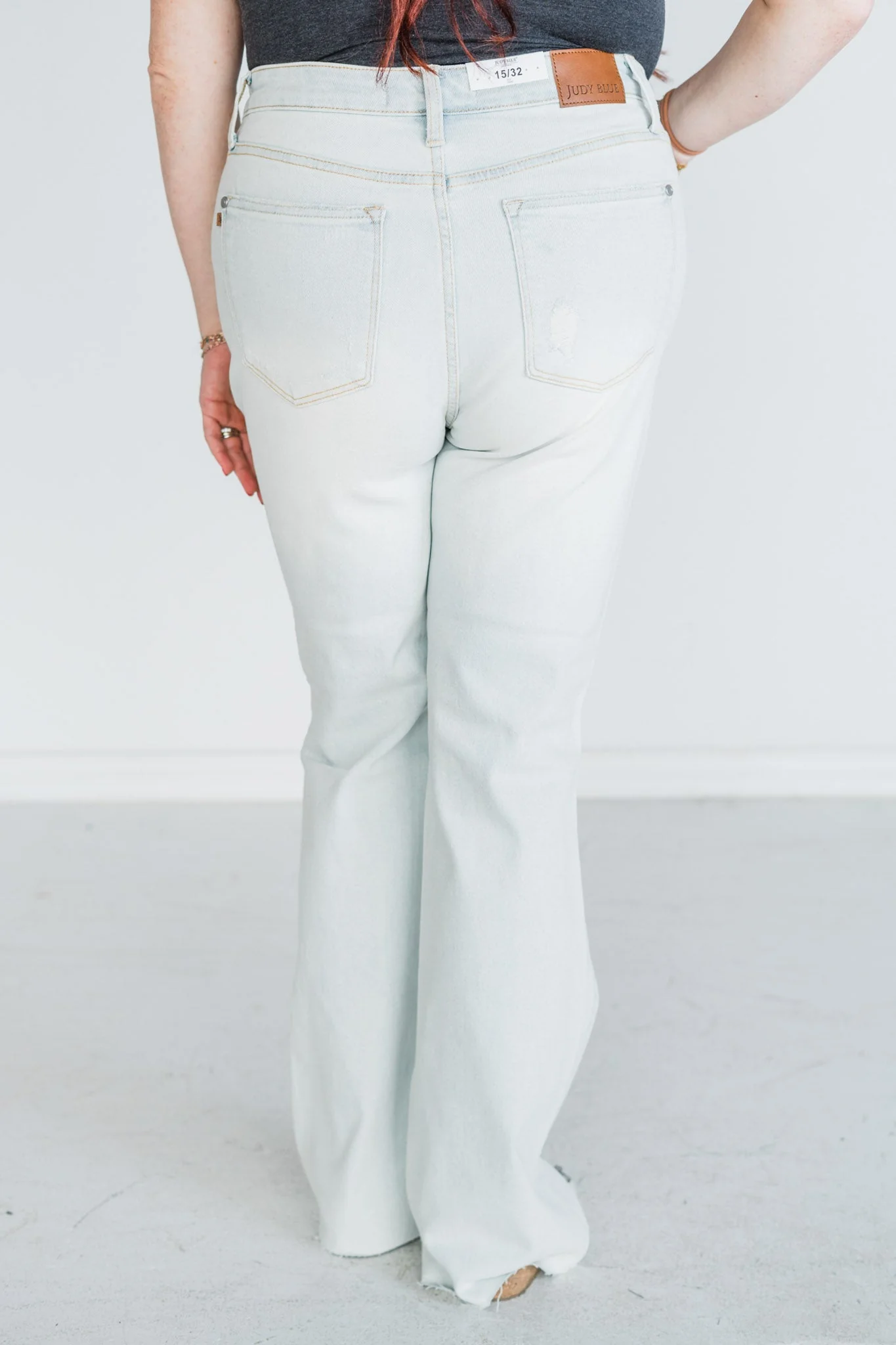 Judy Blue Mid-Rise & Fray Hem Bootcut Jeans - Image 17