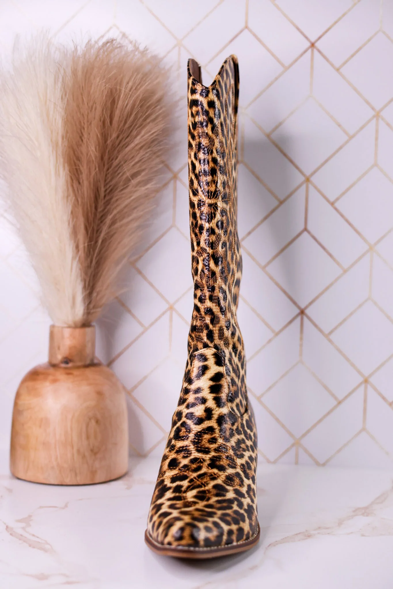 Just In Case Leopard Print Cowboy Boots FINAL SALE - Image 11