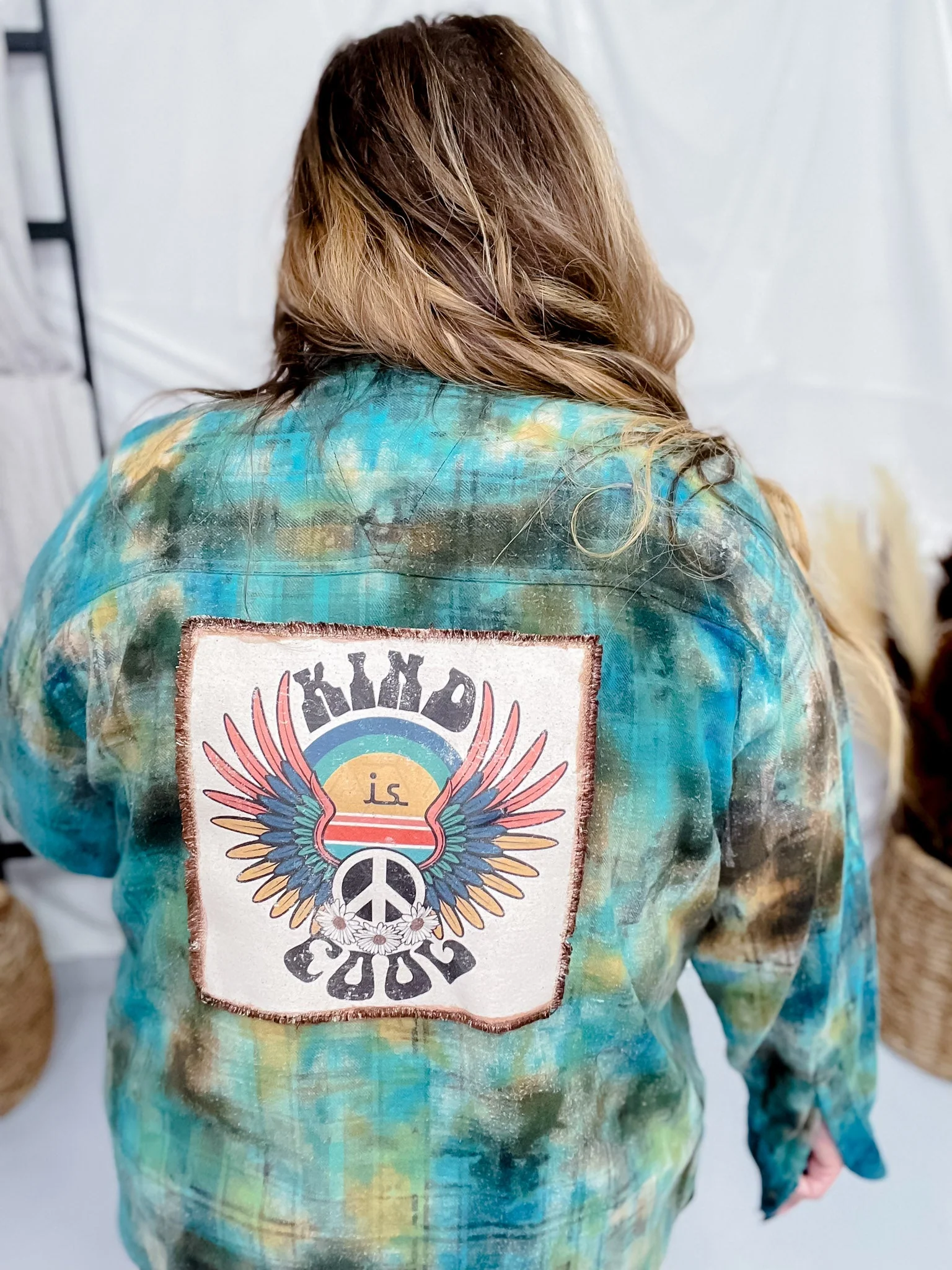 Kind Is Cool Hand Dyed W/ Handmade Patch FINAL SALE - Image 5
