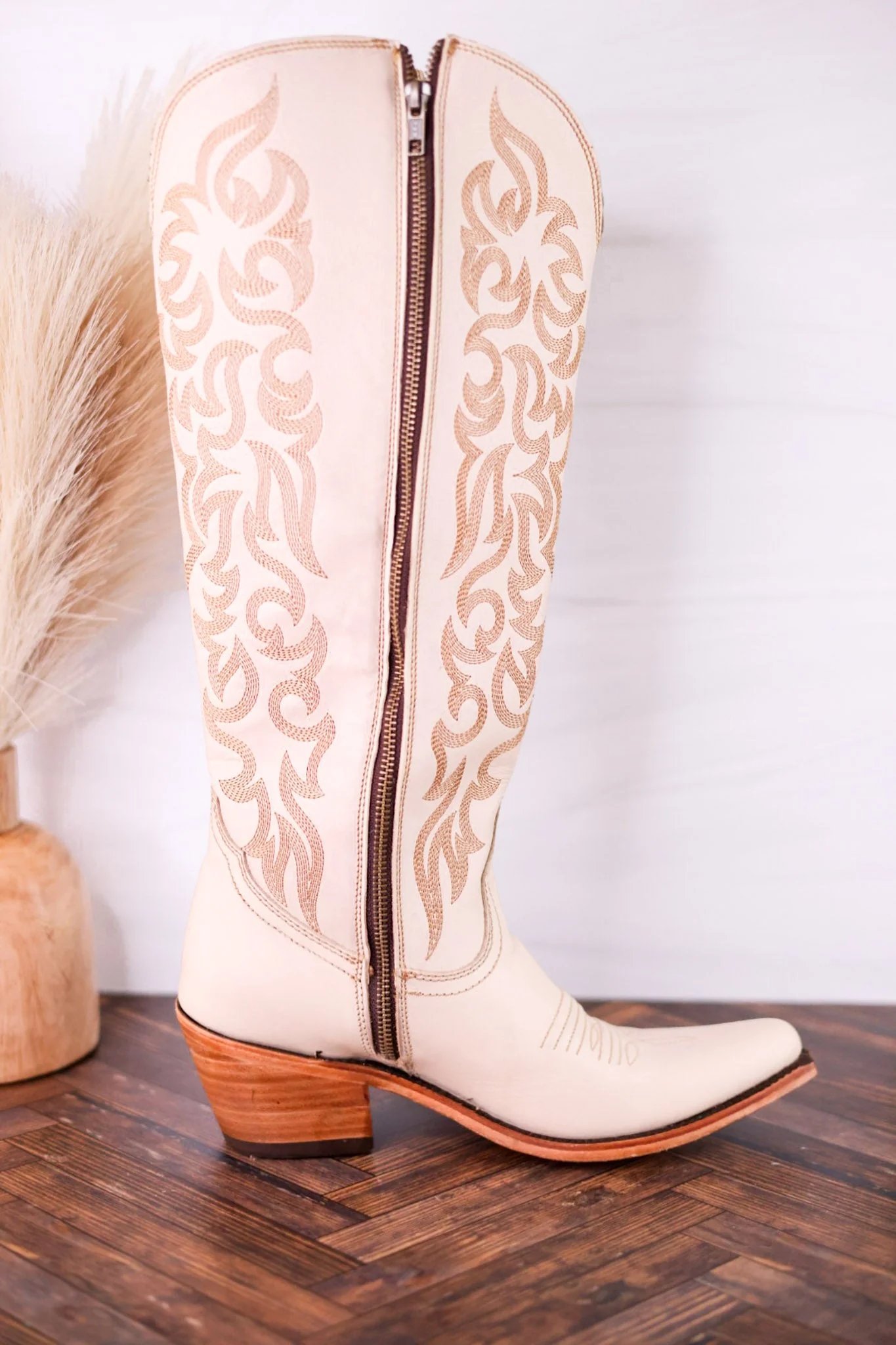 Liberty Black Aretha Bone Wide Calf Boots - Image 6