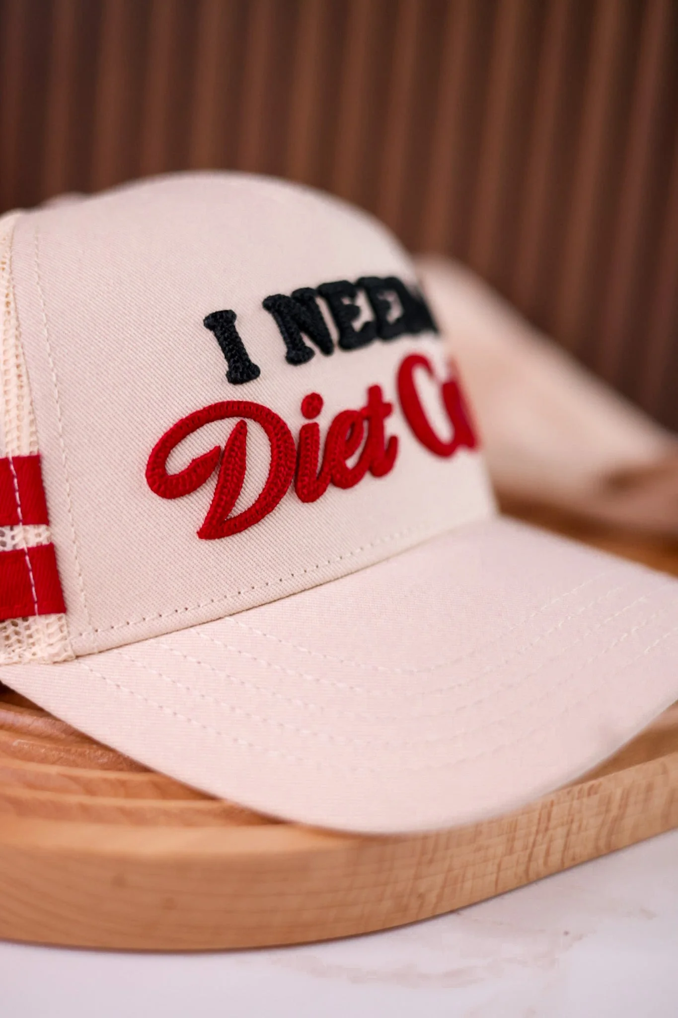 Licensed "I Need A Diet Coke" Embroidered Snap Back Hat - Image 2
