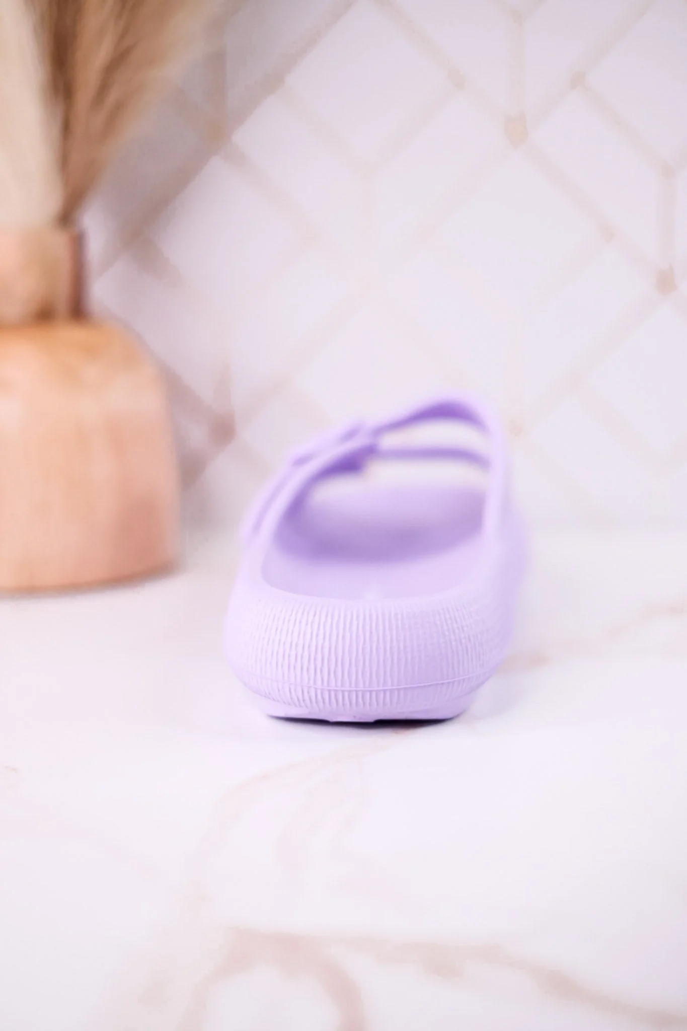 Lilac Cushioned Waterproof Slides FINAL SALE - Image 4