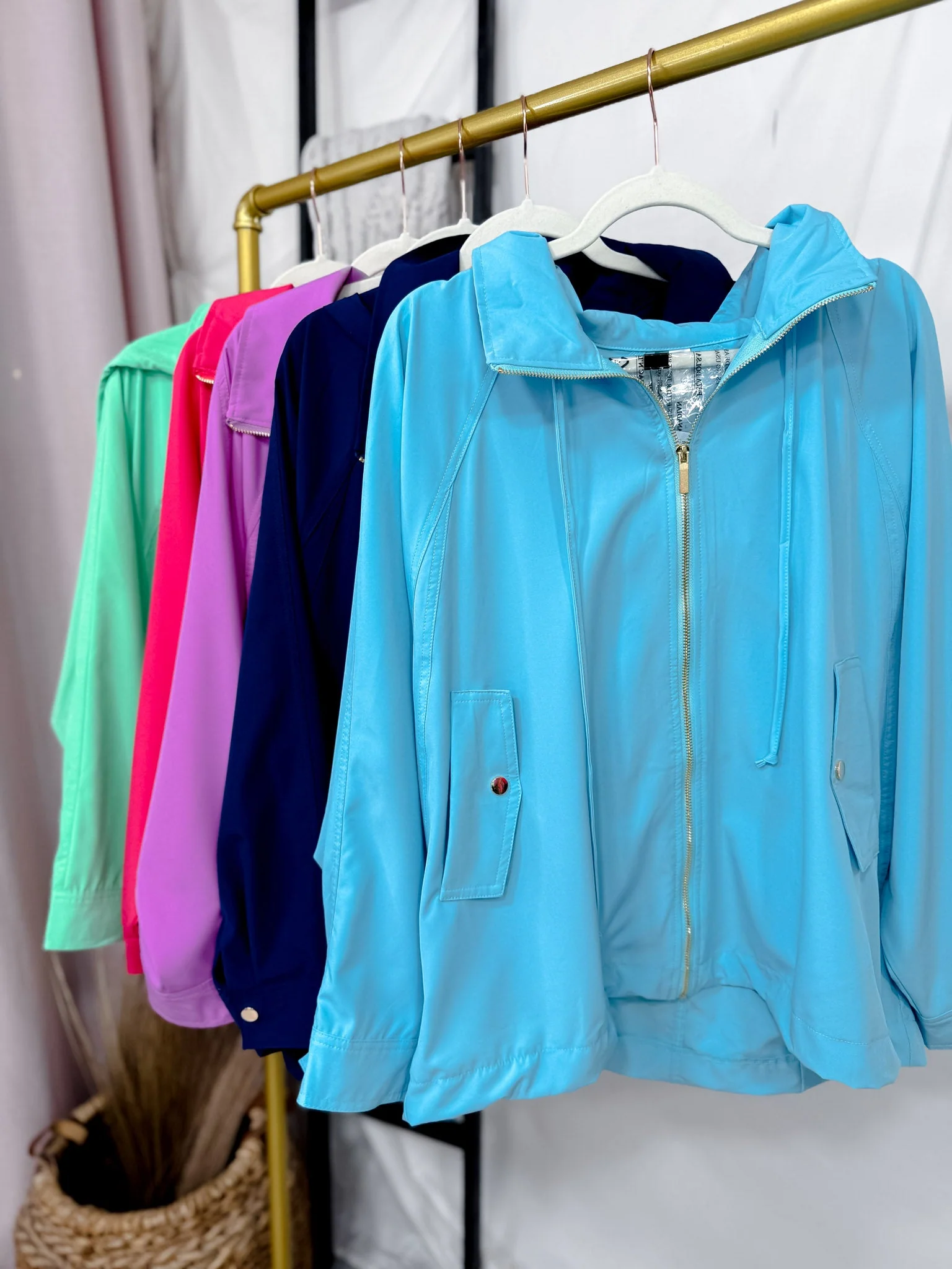 Long Sleeve Solid A-Line Zip Up Hoodie Jacket (5 Colors) FINAL SALE - Image 2