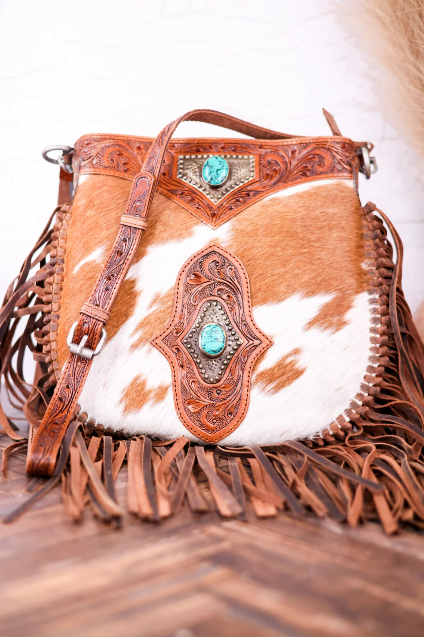 Mojave Tassel Bag with Turquoise Accents FINAL SALE - Image 10