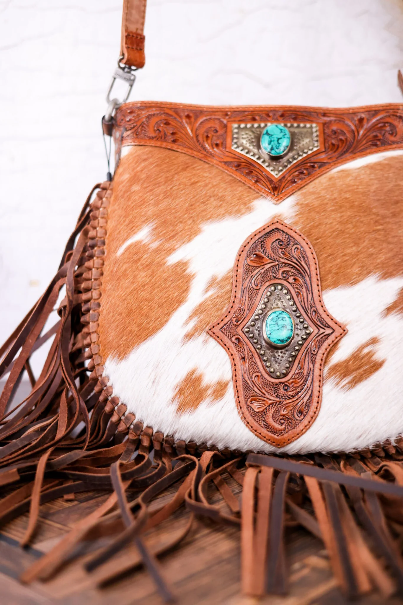 Mojave Tassel Bag with Turquoise Accents FINAL SALE - Image 4