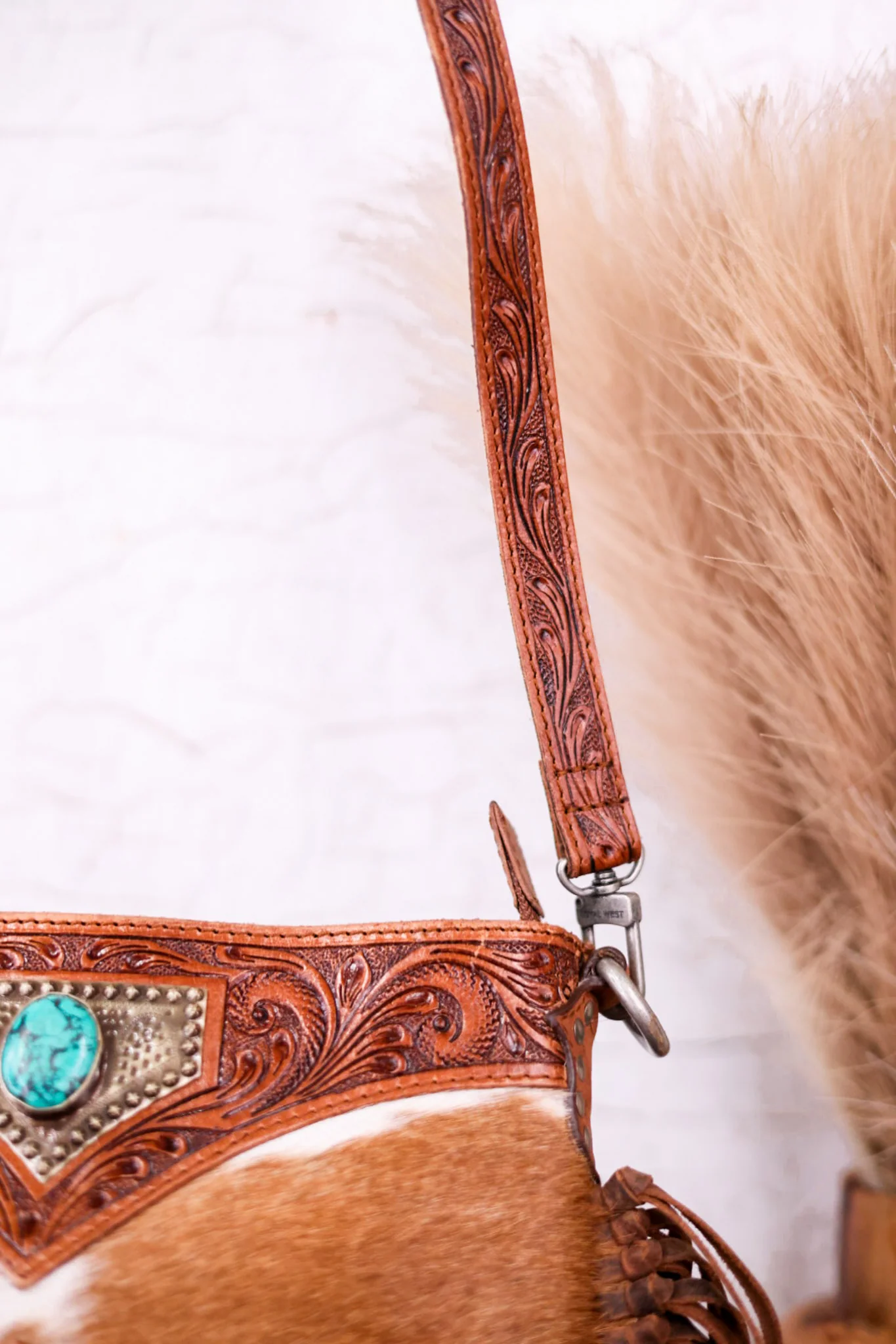 Mojave Tassel Bag with Turquoise Accents FINAL SALE - Image 7