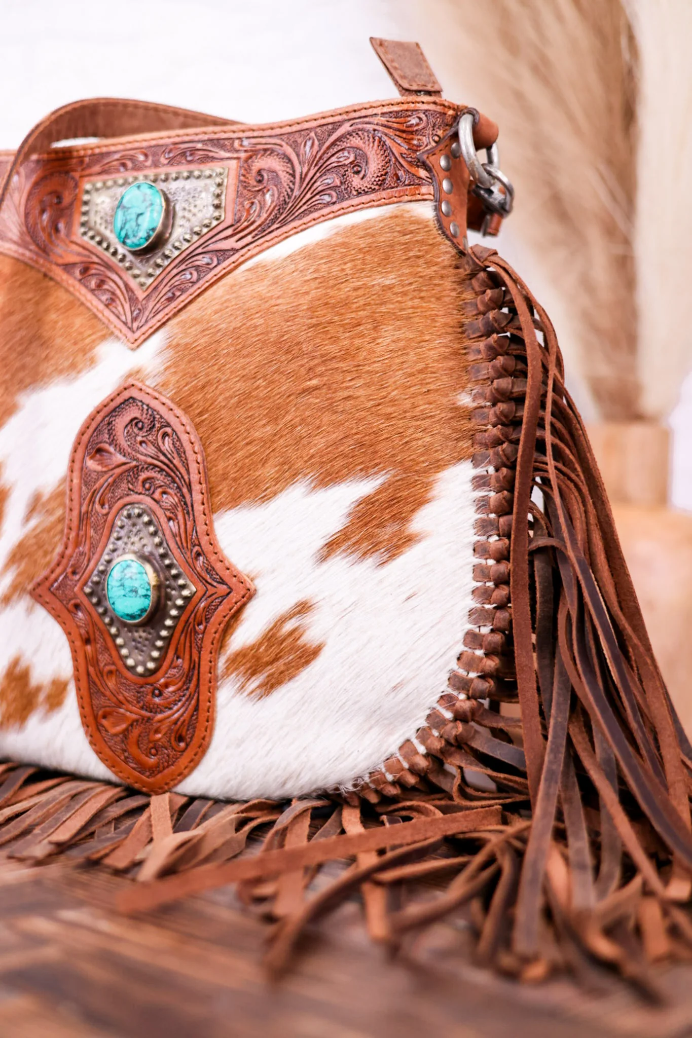 Mojave Tassel Bag with Turquoise Accents FINAL SALE - Image 9
