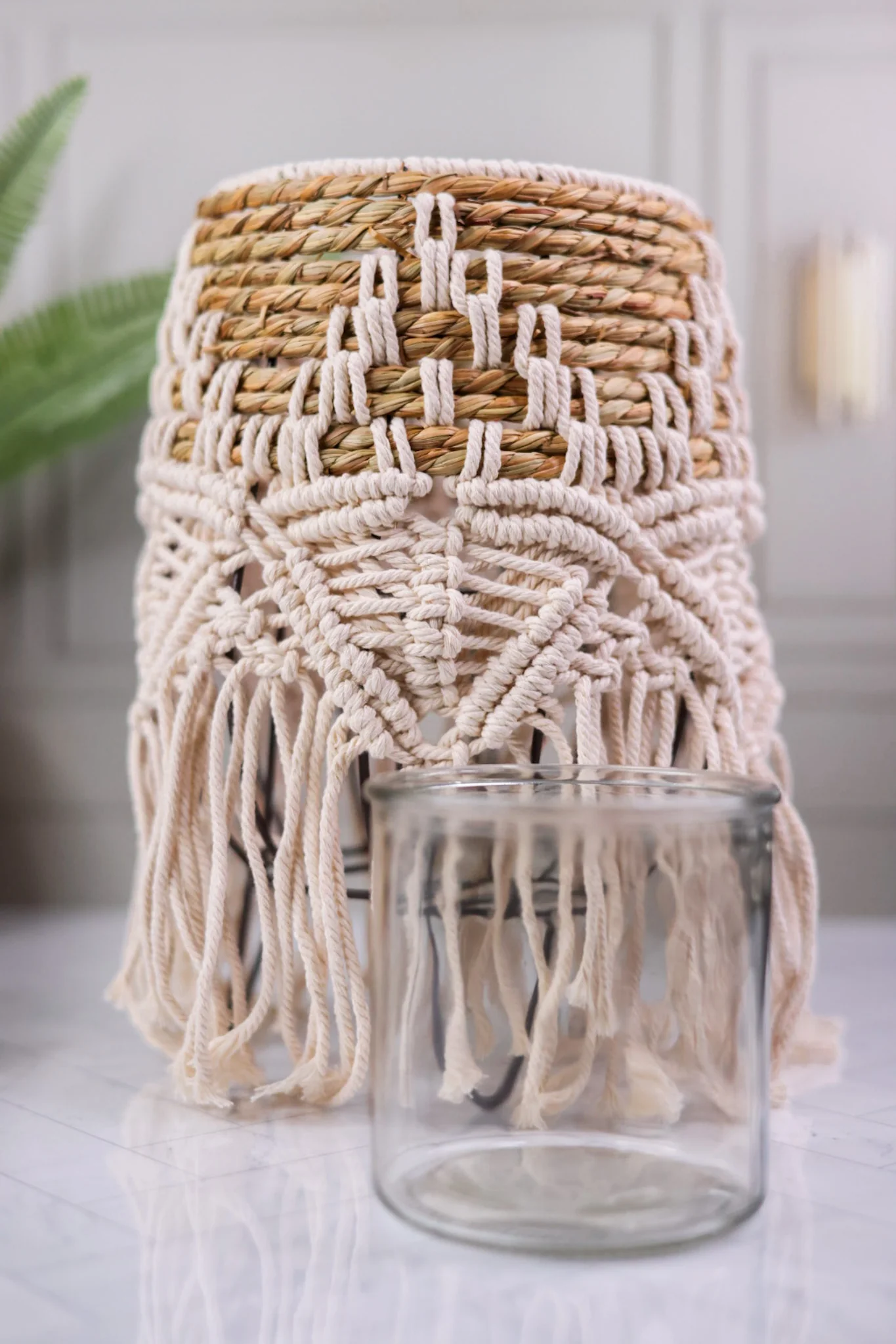 Natural Seagrass Lantern FINAL SALE - Image 3