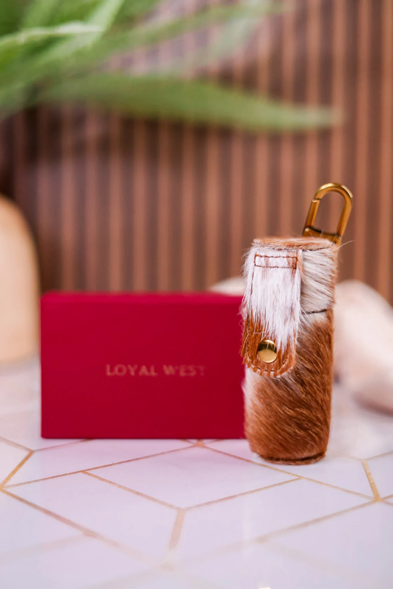Painted Pony Lipstick Case in Hair-On Leather - Image 4