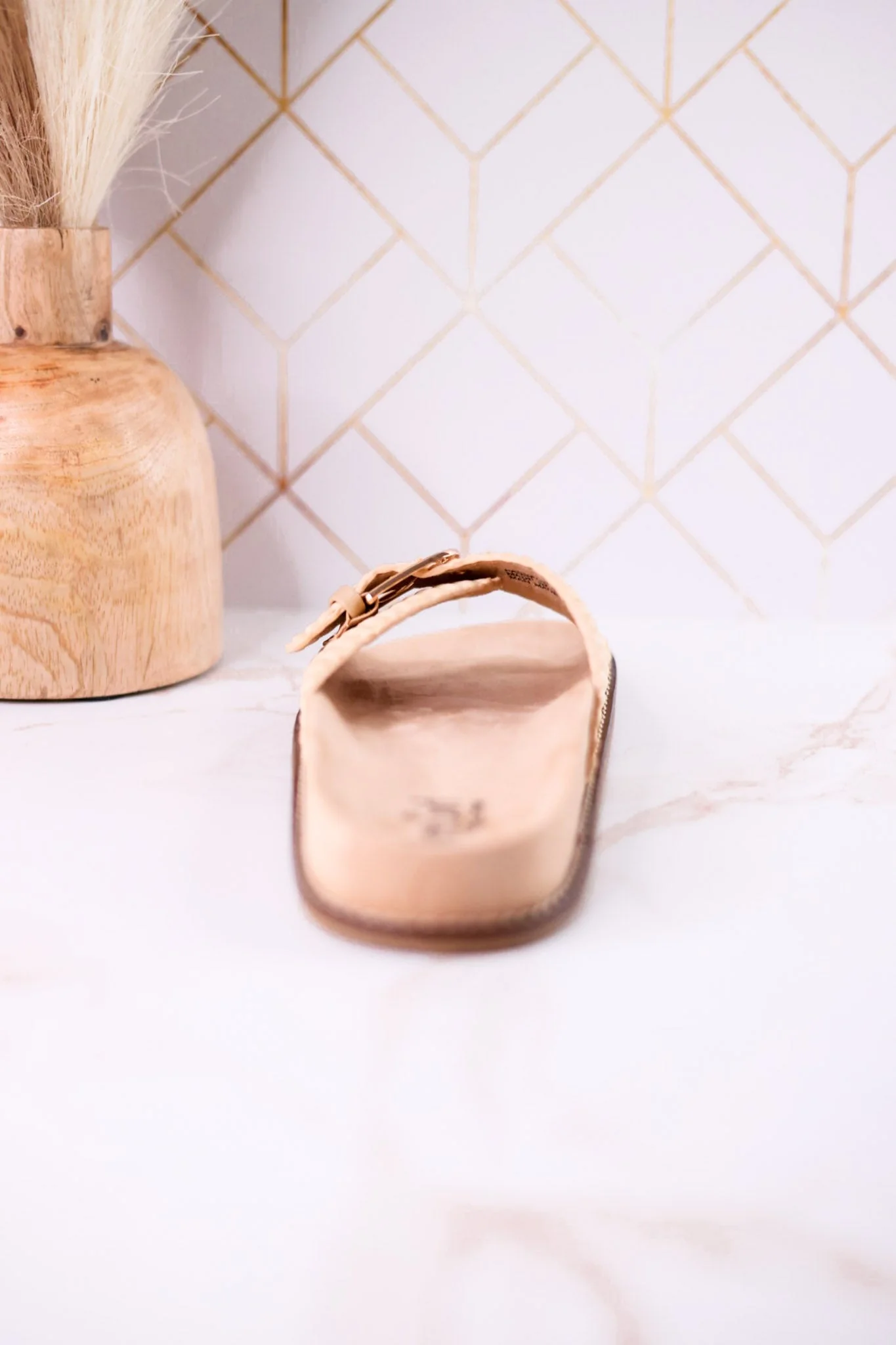"Passport" Raffia Sandals With Buckle Strap FINAL SALE - Image 7
