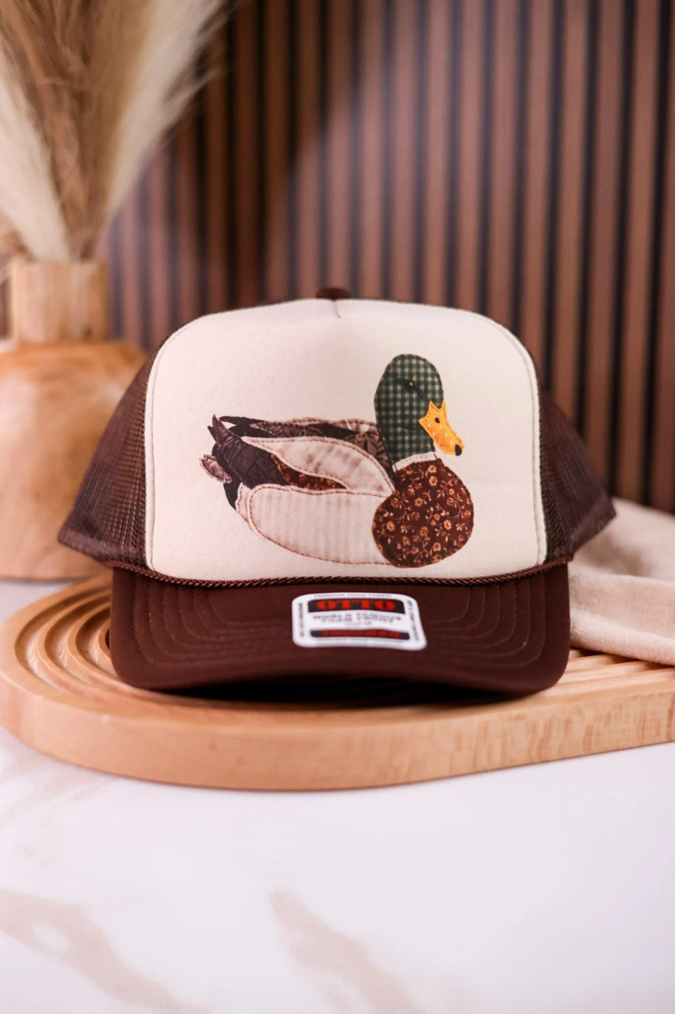 Patchwork Mallard Duck Trucker Hat