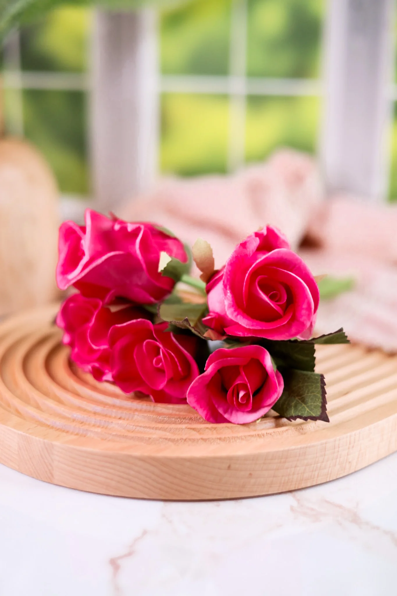 Real Touch 10" Dark Pink Rose Bundle FINAL SALE - Image 3