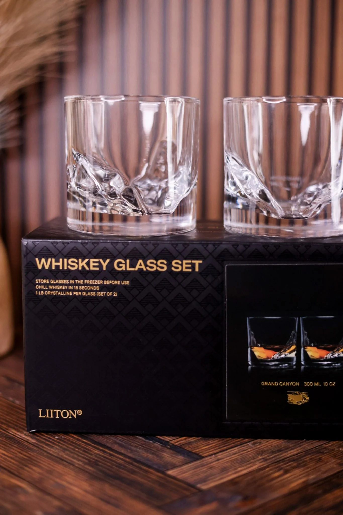 Set of 2 Grand Canyon Crystalline Whiskey Glasses FINAL SALE - Image 5