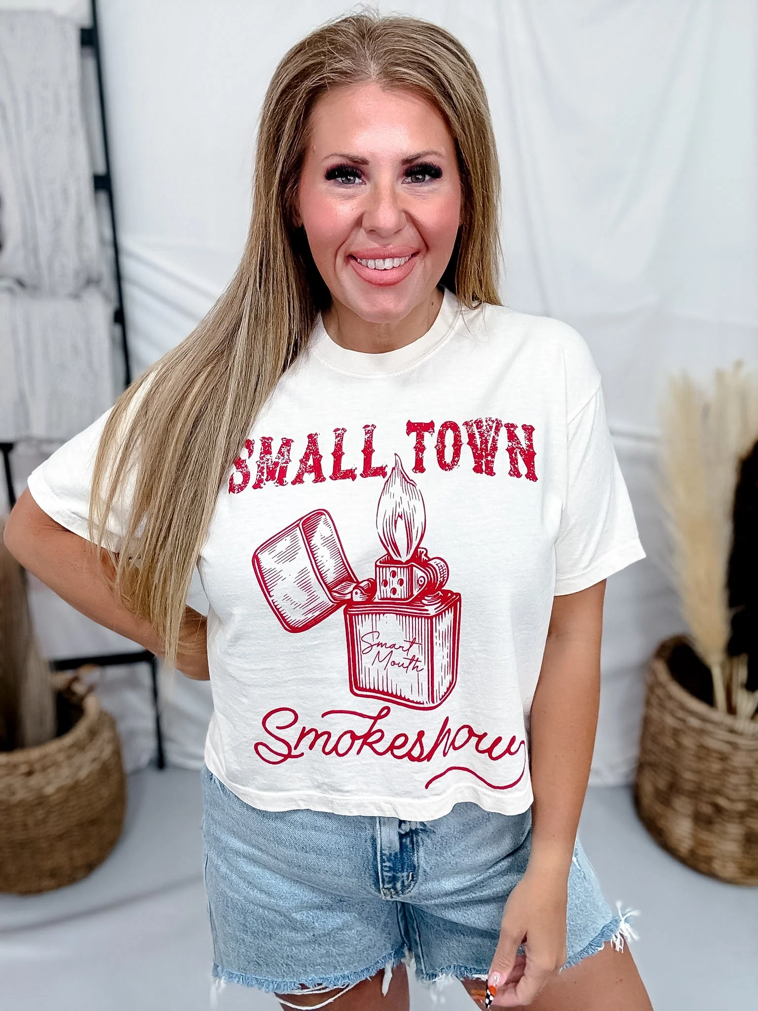 Small Town Smokeshow Graphic Midi Tee